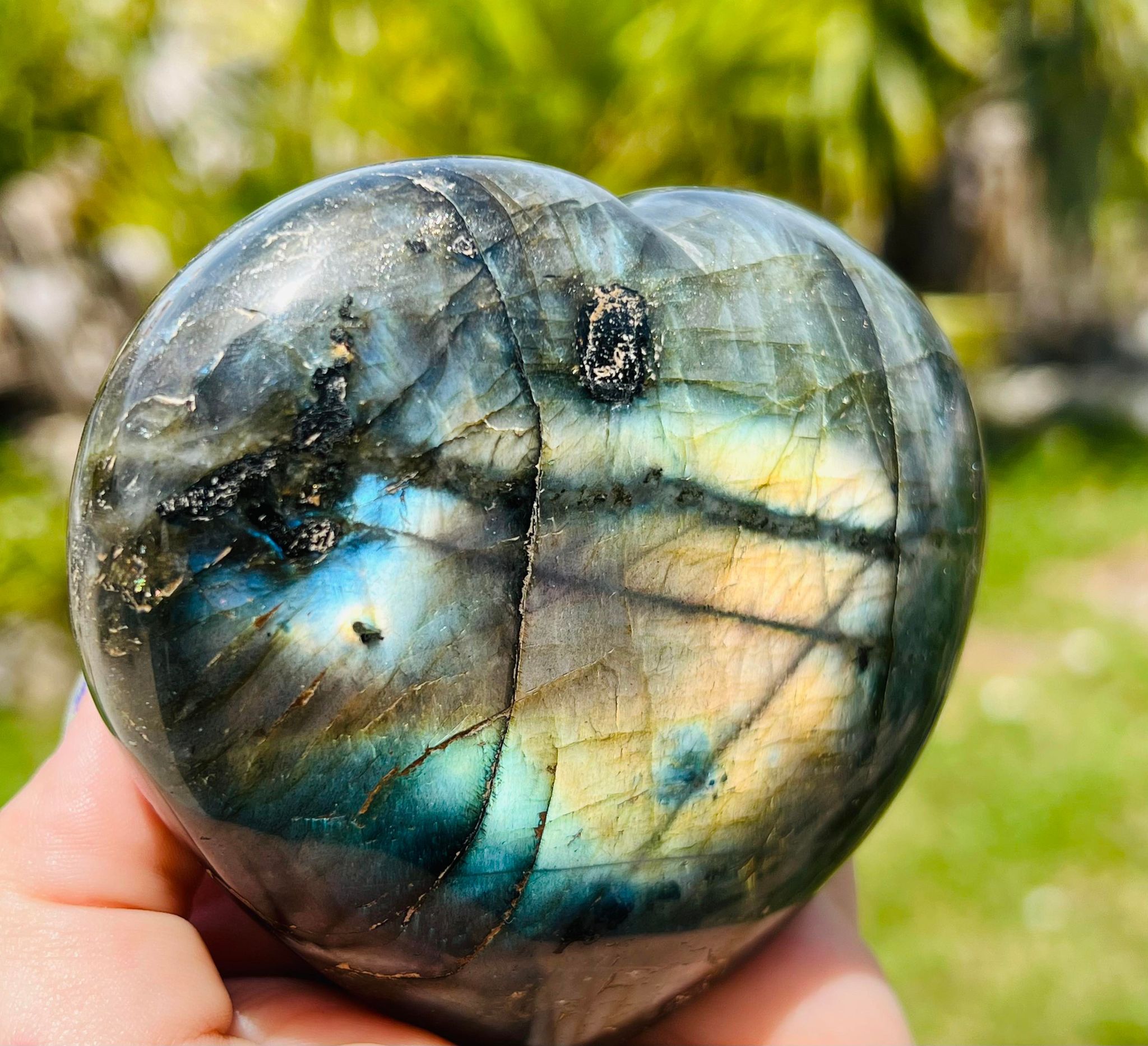 Labradorite Heart (large)