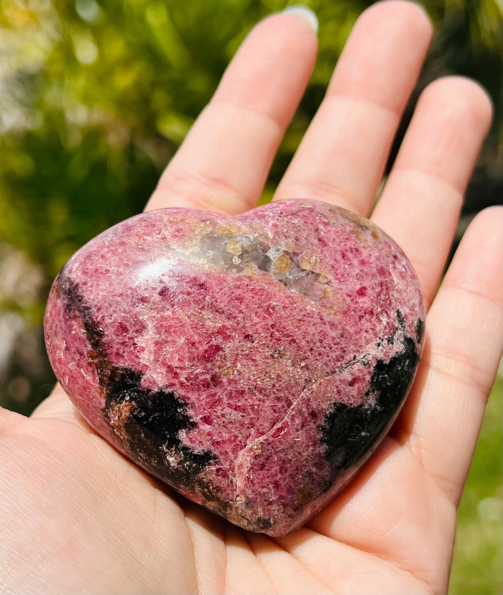 Rhodonite Heart