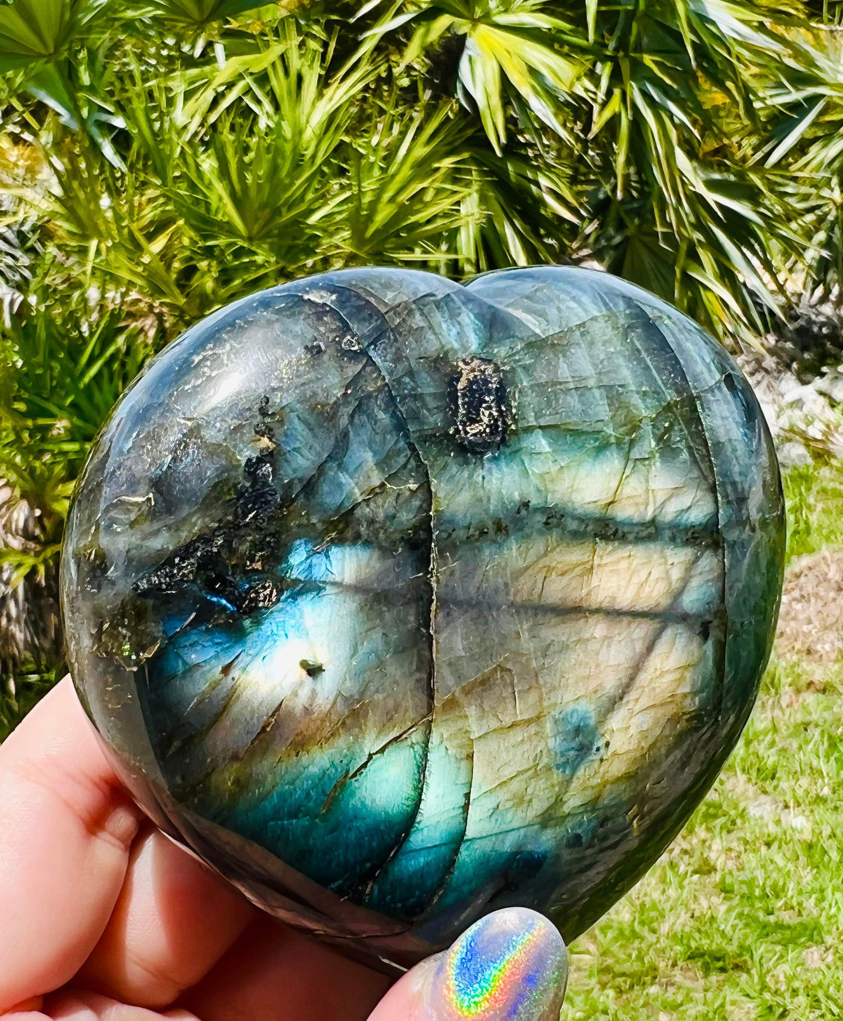 Labradorite Heart (large)