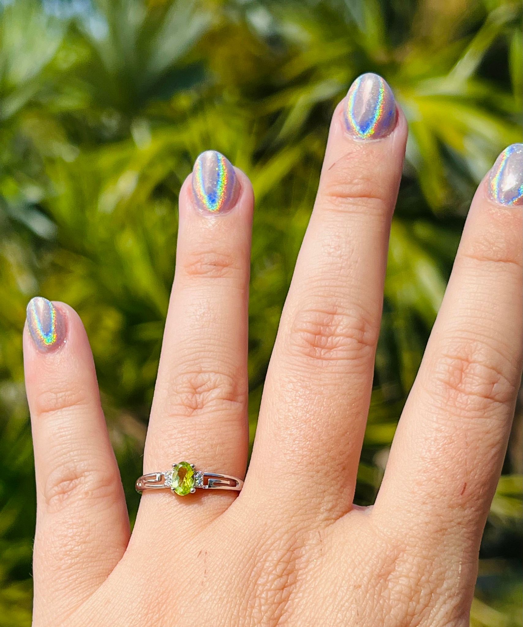 Peridot Adjustable Ring