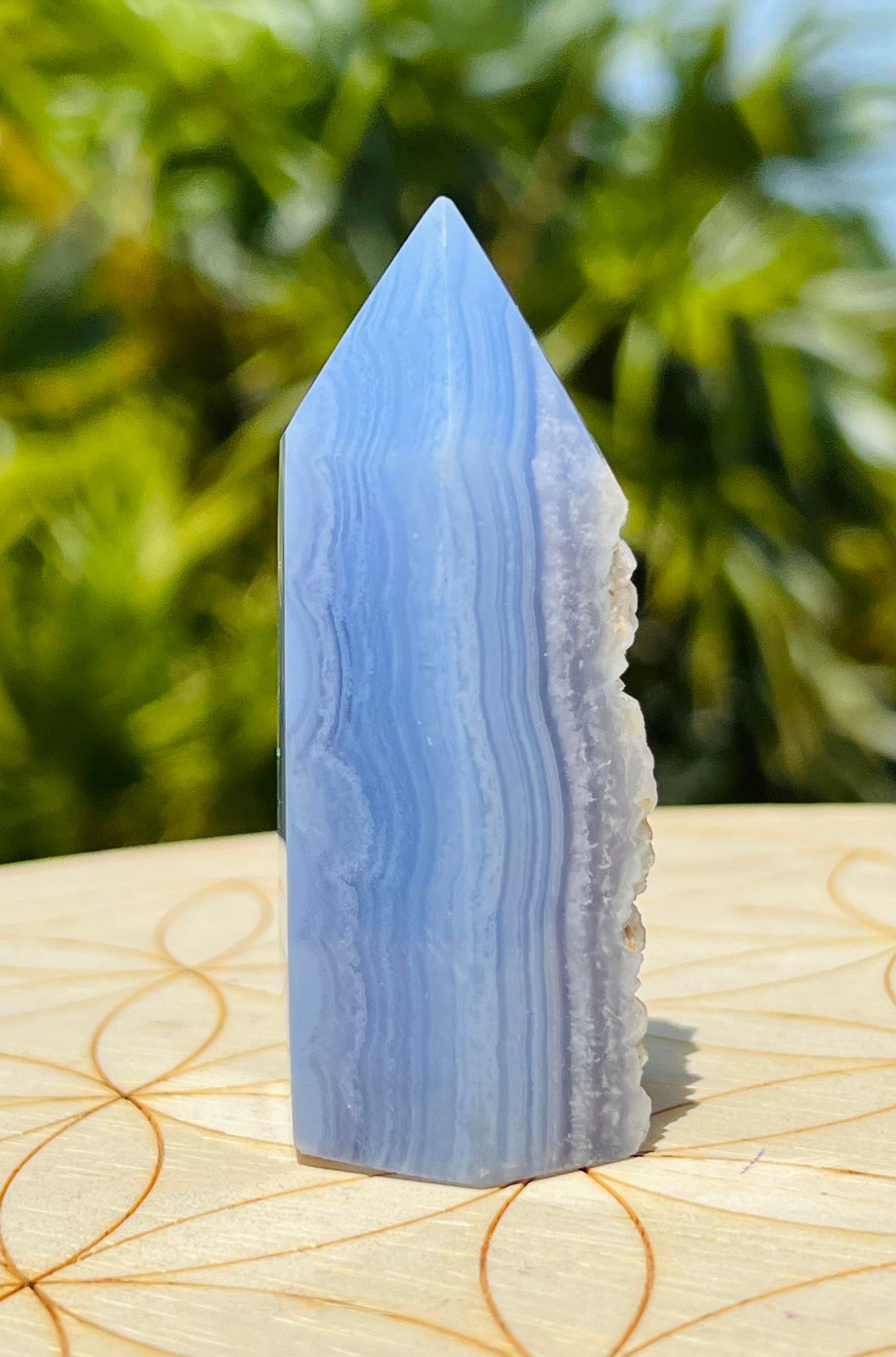 Blue Lace Agate Tower