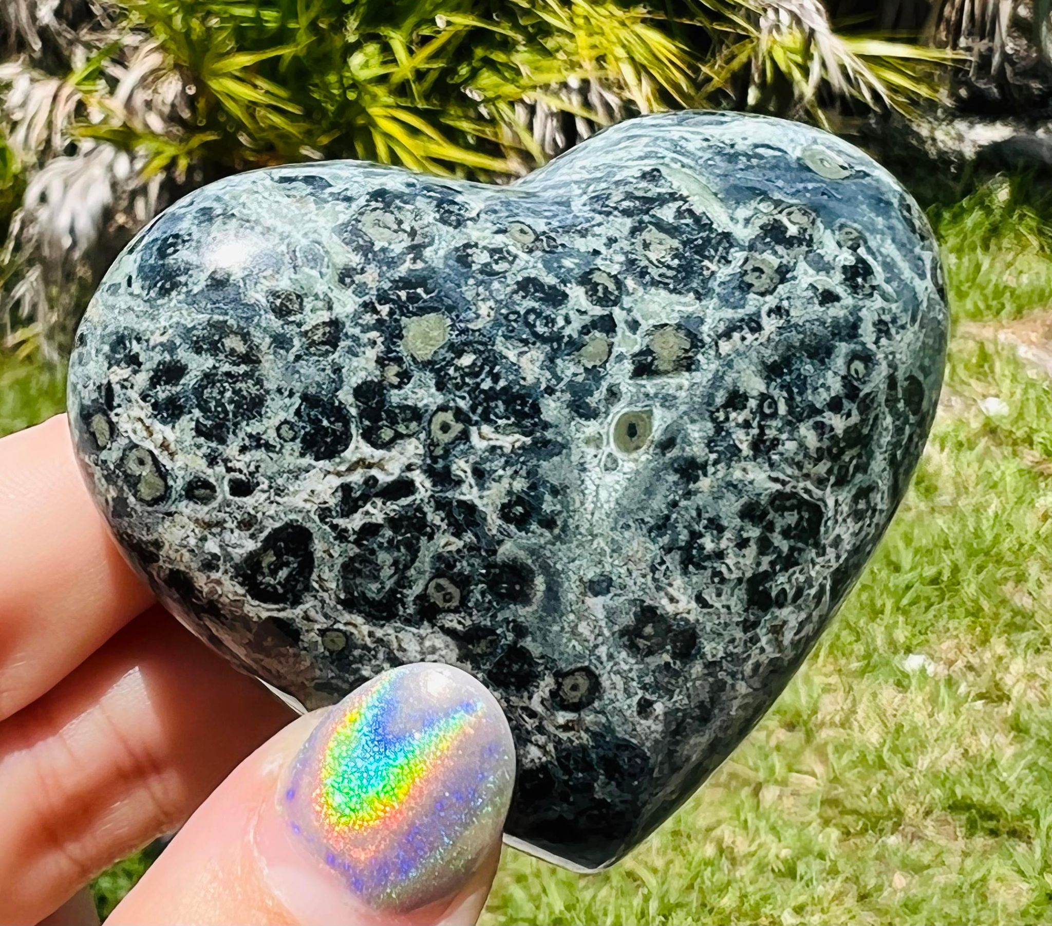 Kambaba Jasper Heart