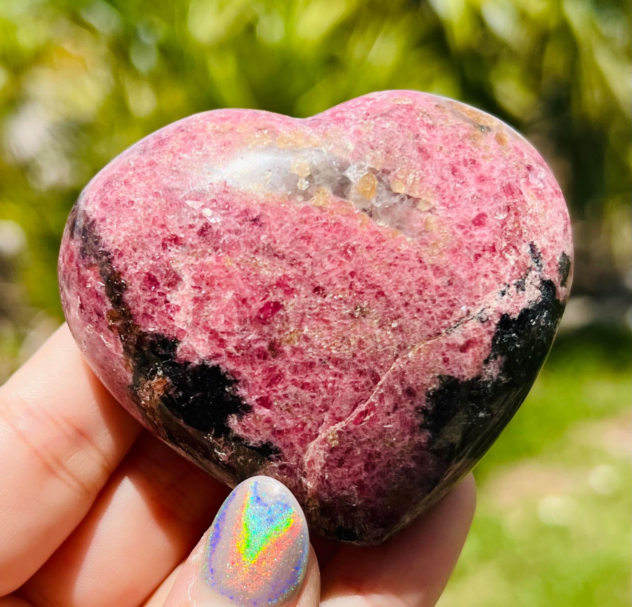 Rhodonite Heart