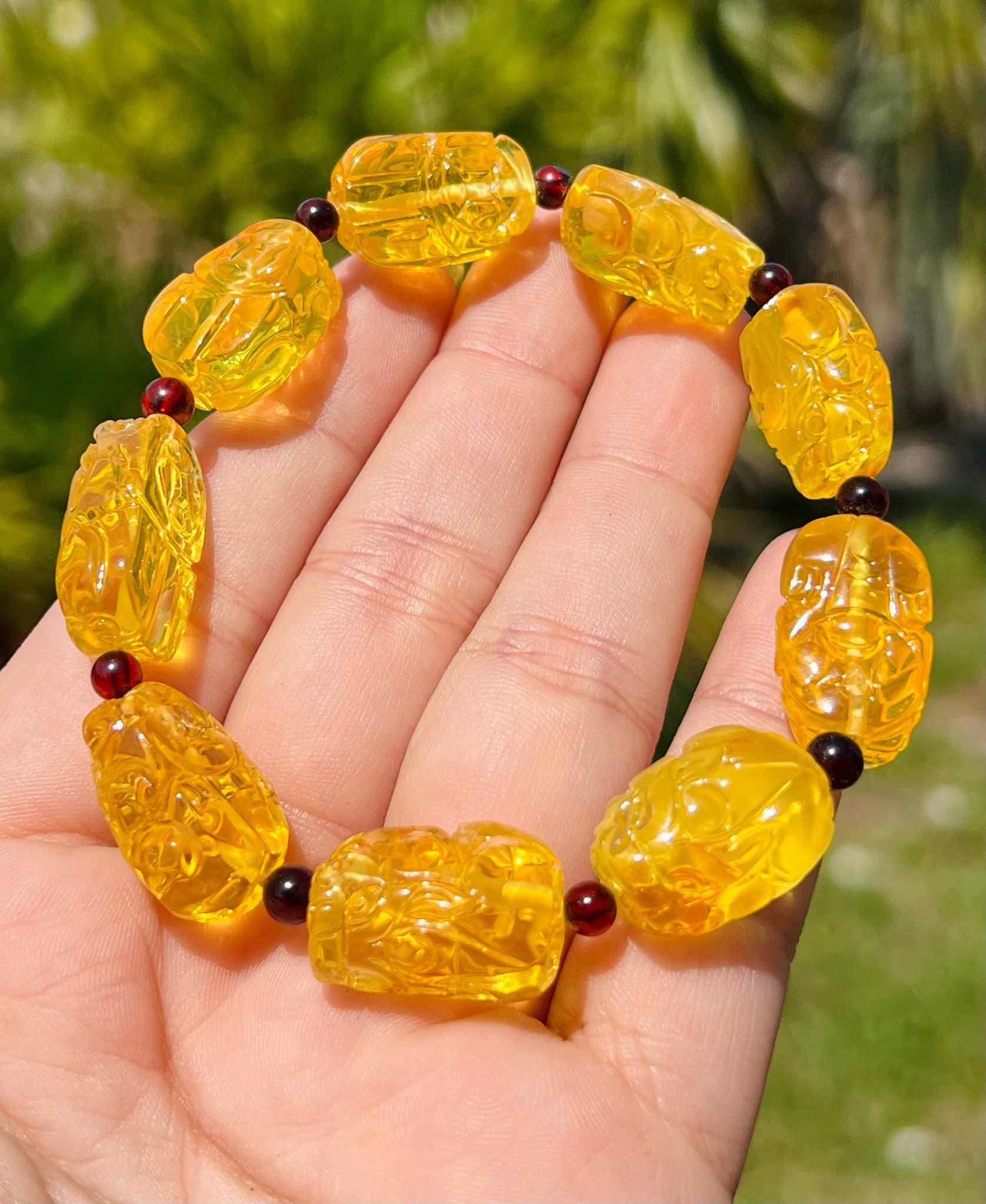 Amber Pixiu Dragon Bracelet