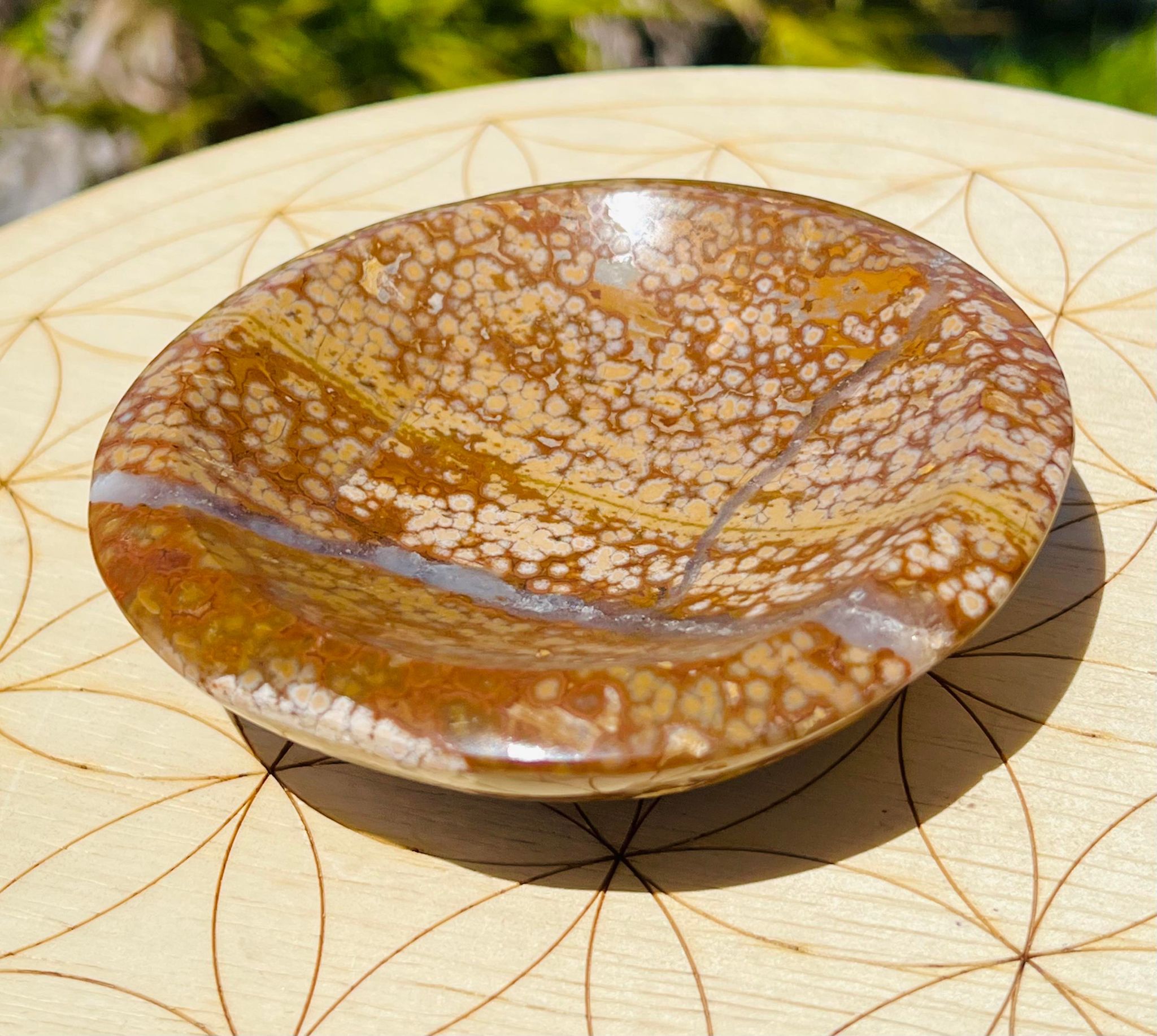 Druzy Ocean Jasper Crystal Bowl