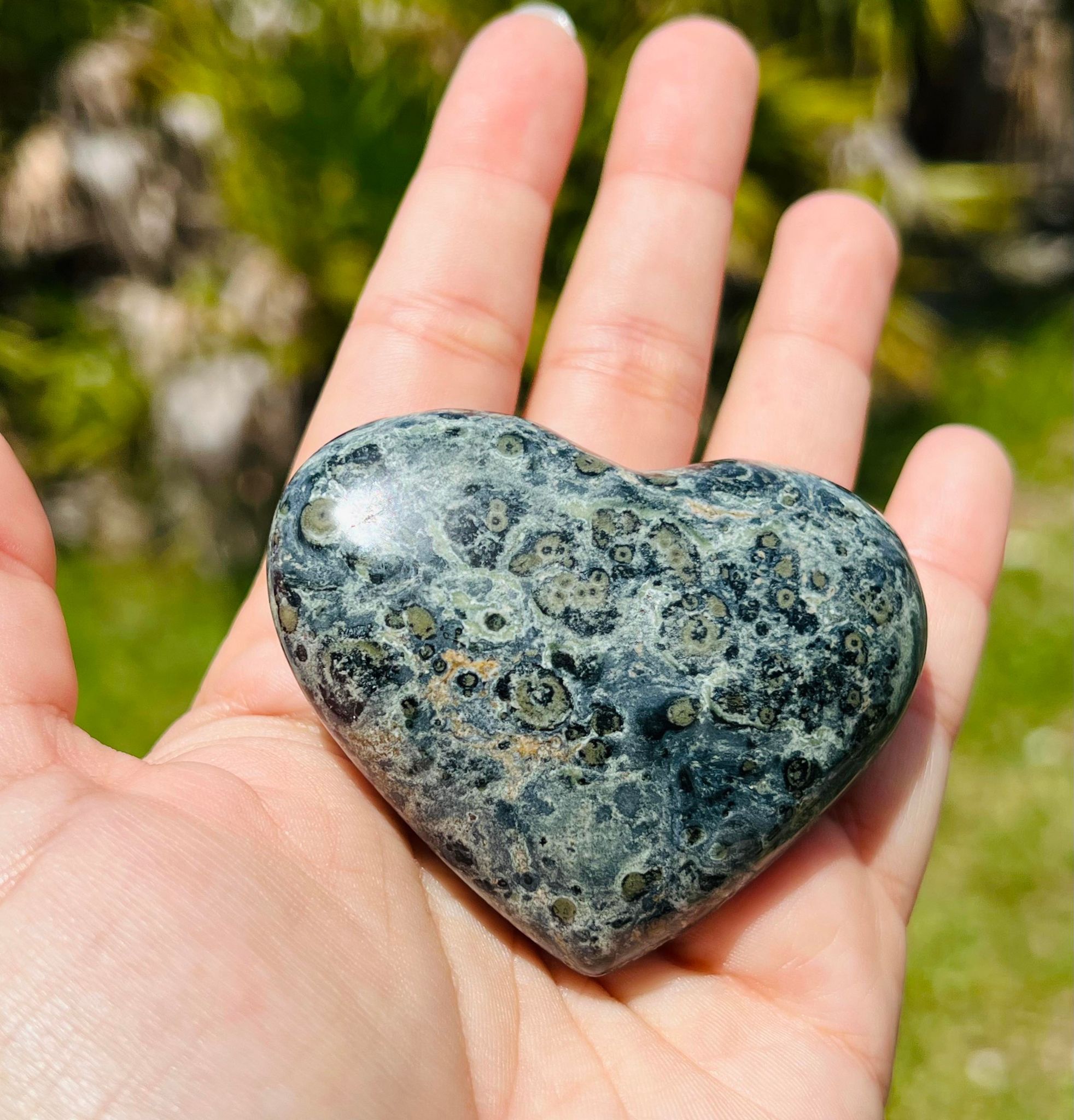 Kambaba Jasper Heart