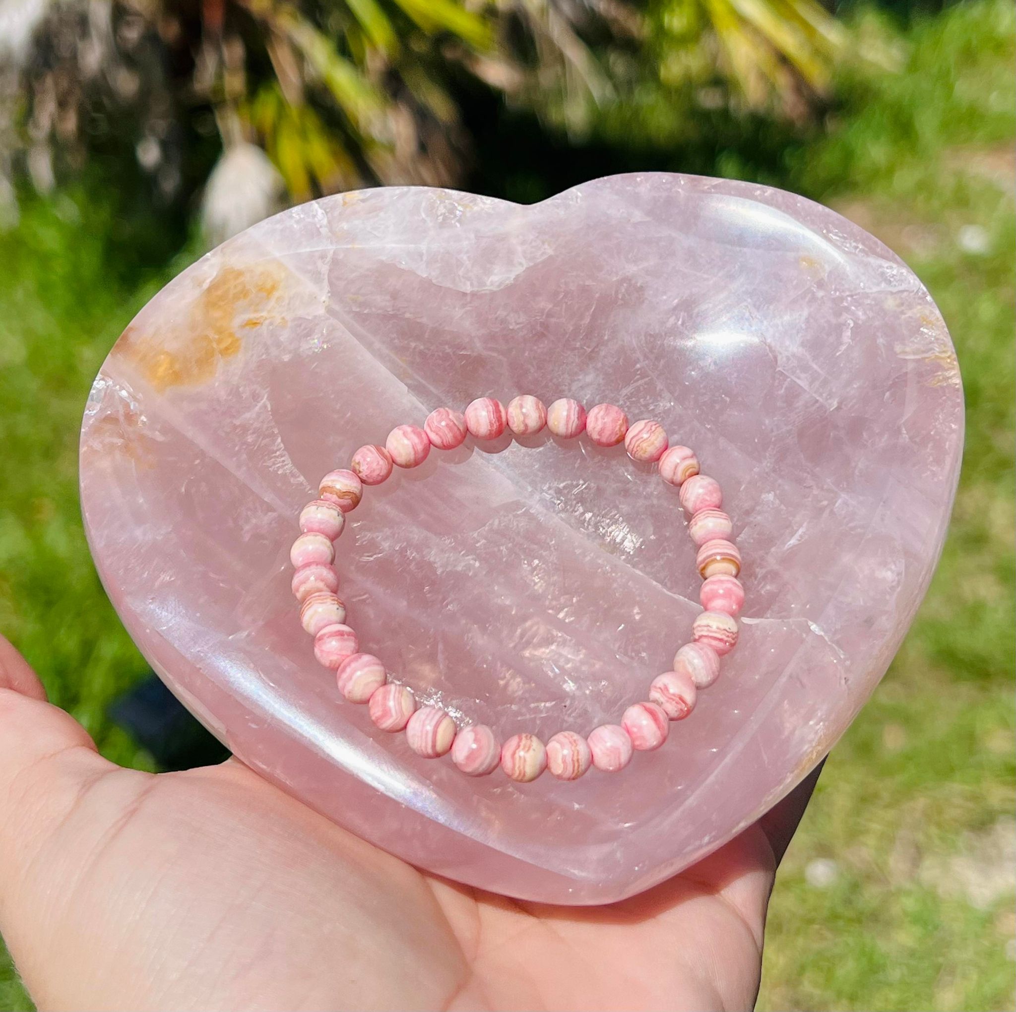 Rose Quartz Heart Crystal Bowl (Large)