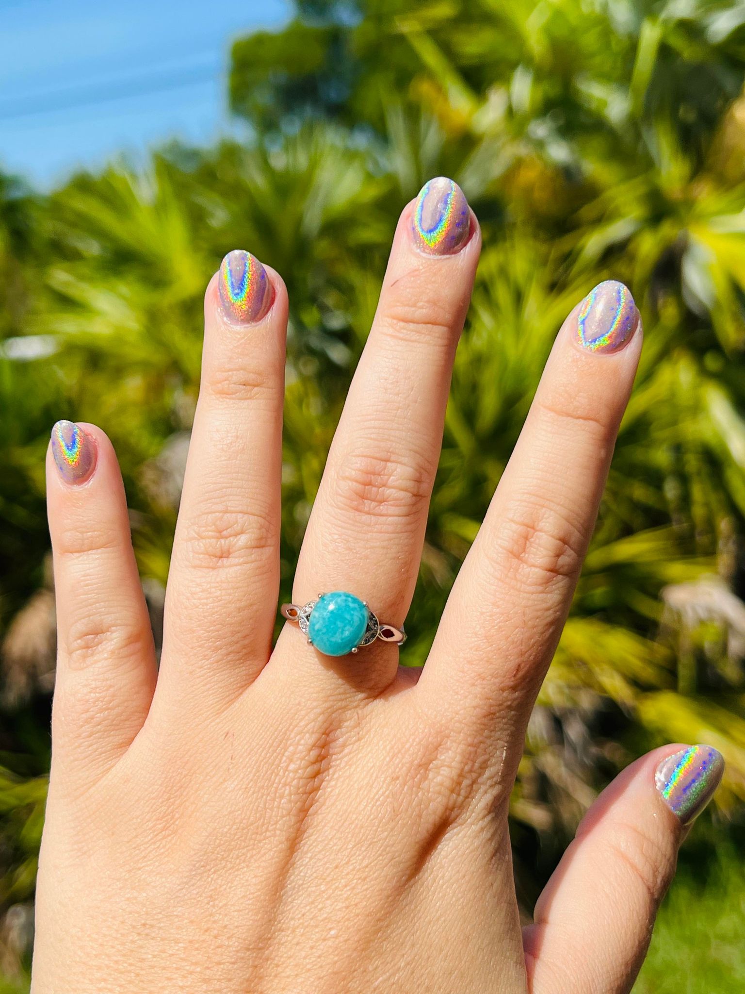 Brazilian Amazonite Adjustable Ring