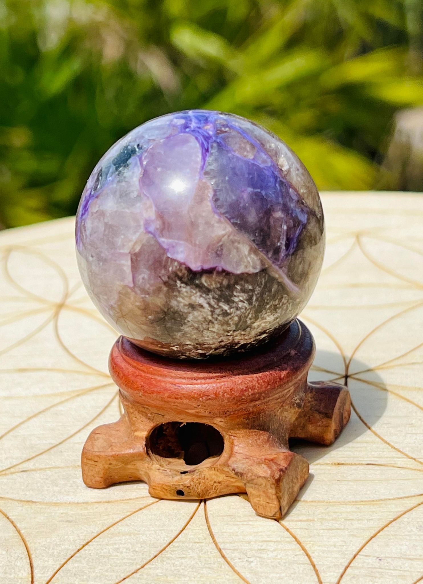 Charoite Sphere