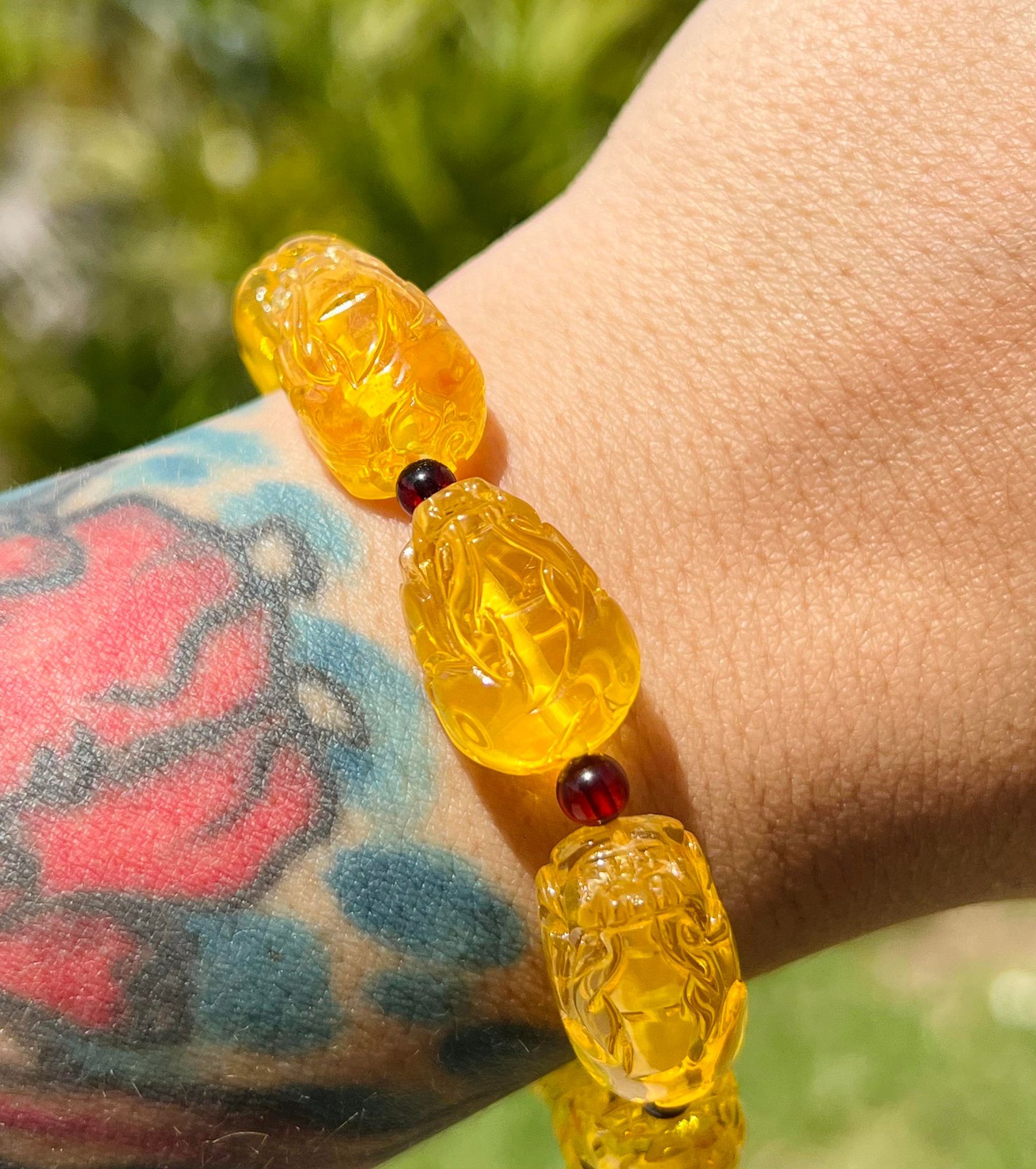 Amber Pixiu Dragon Bracelet