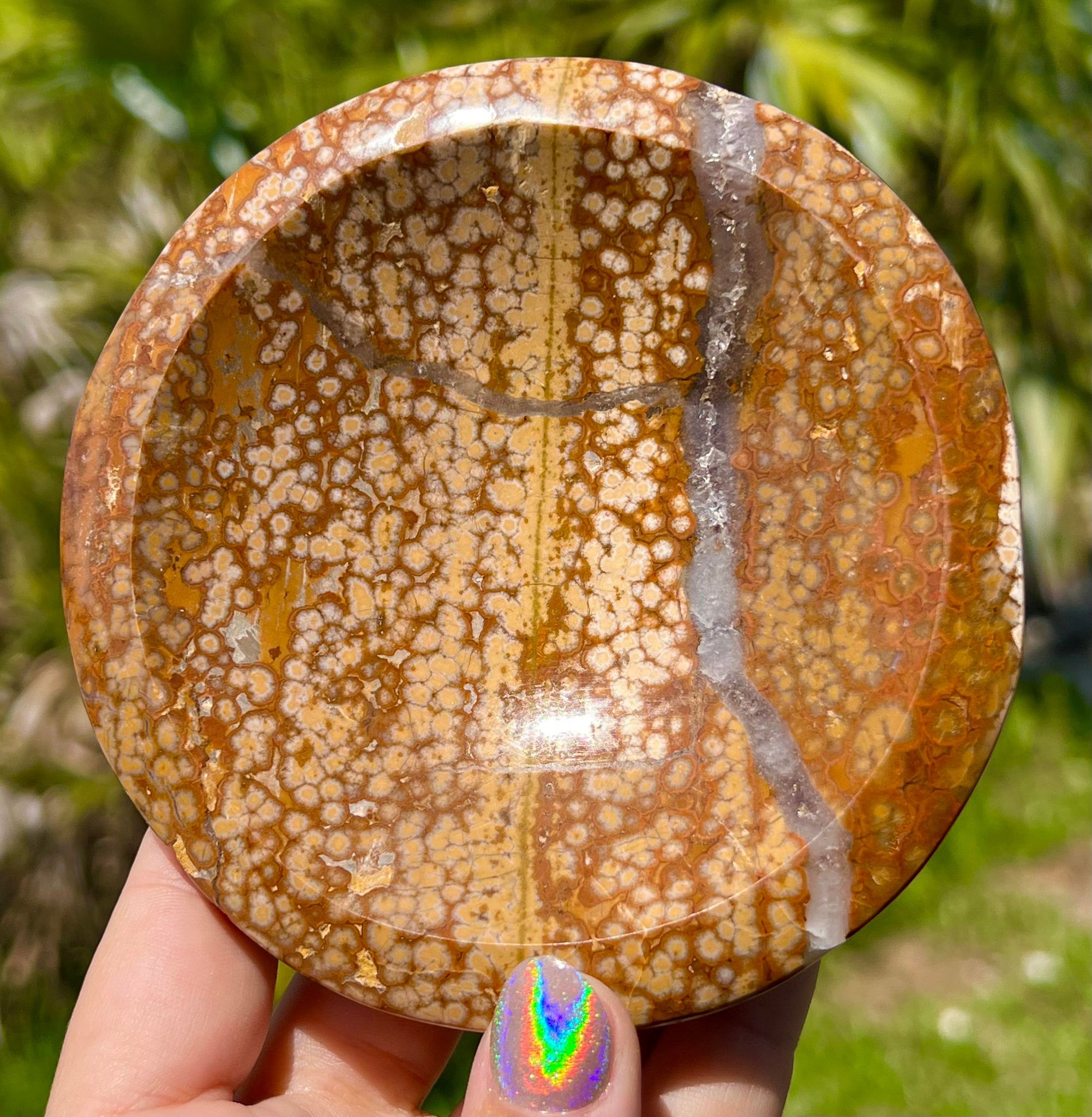 Druzy Ocean Jasper Crystal Bowl