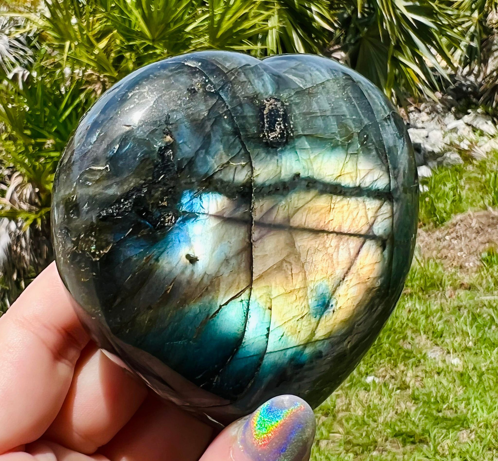 Labradorite Heart (large)