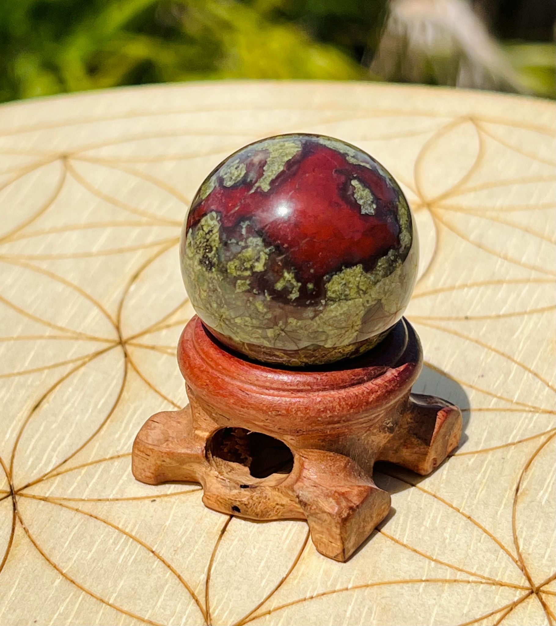 Dragon Bloodstone Sphere