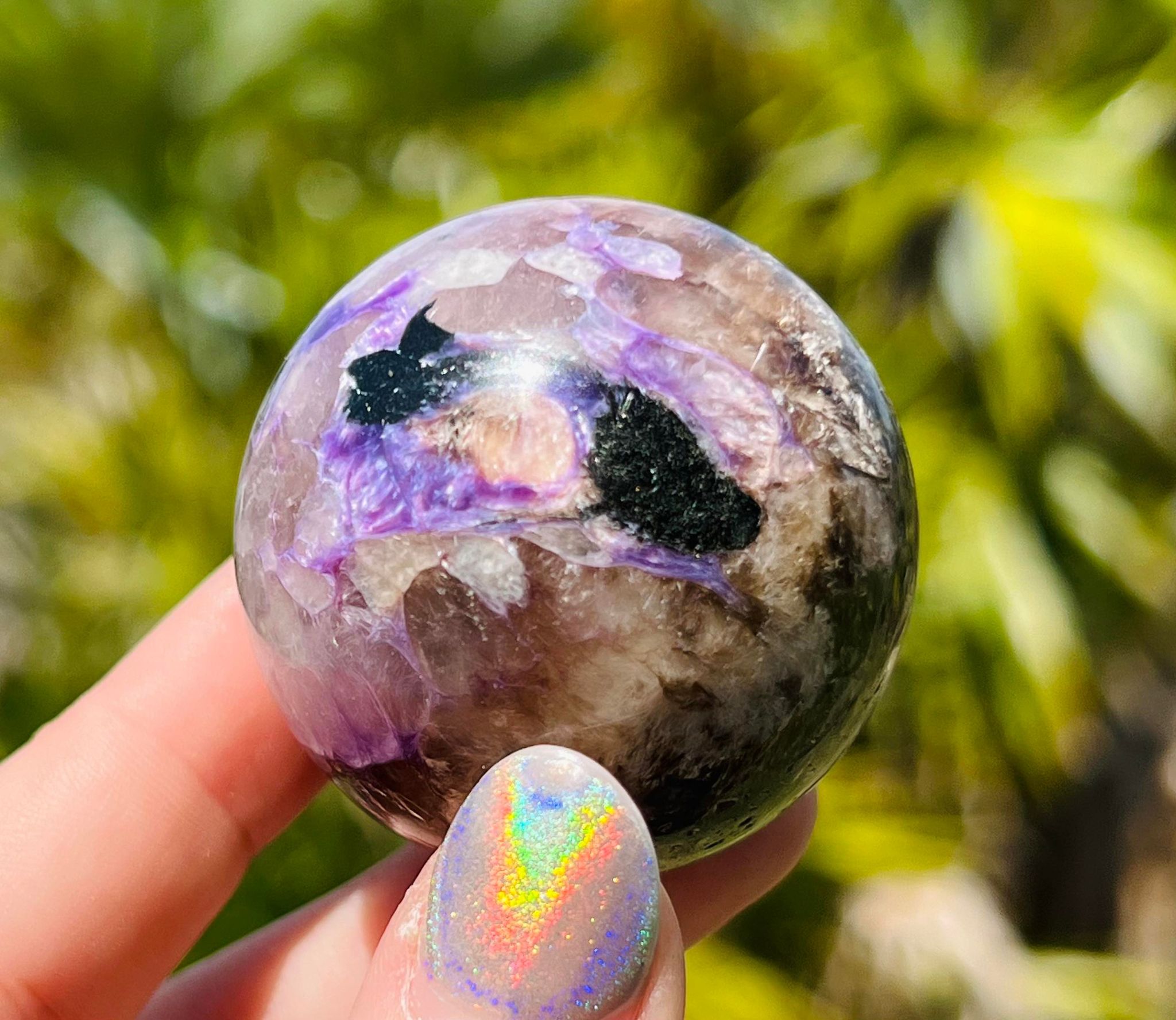 Charoite Sphere