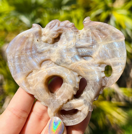 Rainbow Moonstone Dragon