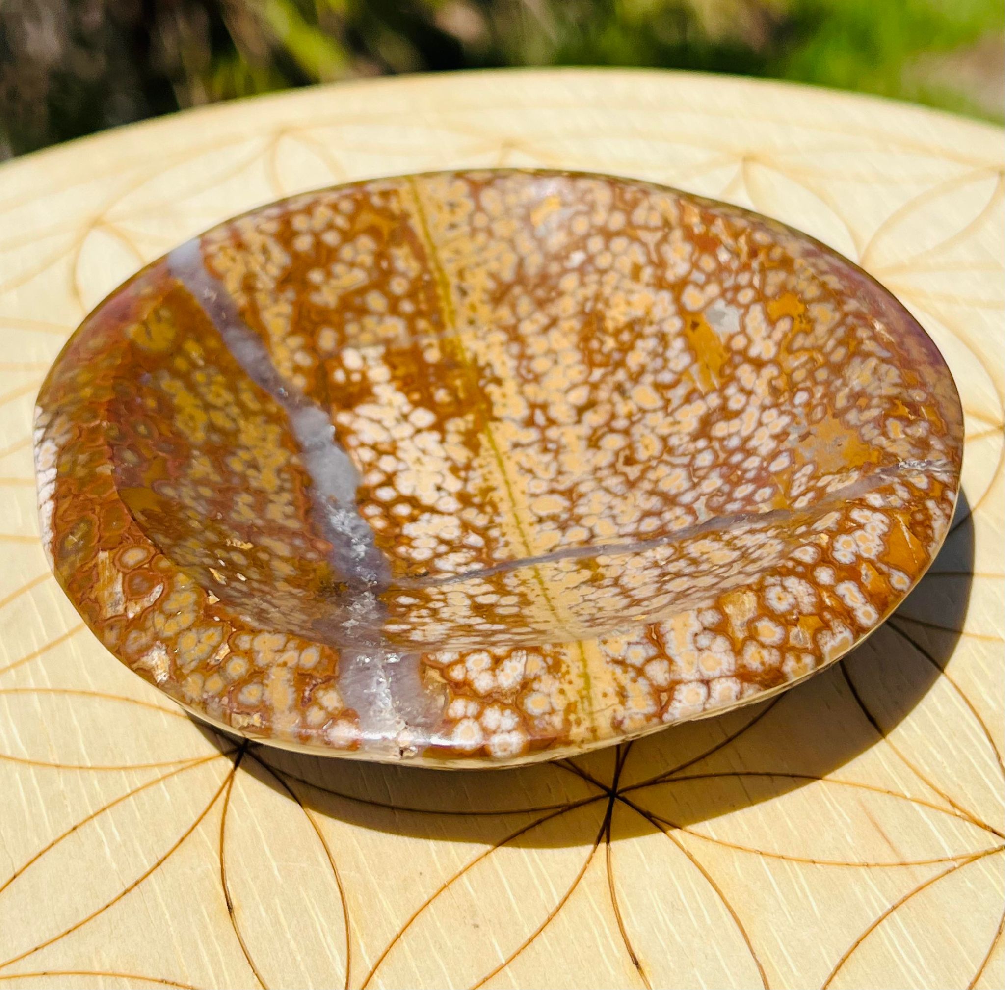 Druzy Ocean Jasper Crystal Bowl