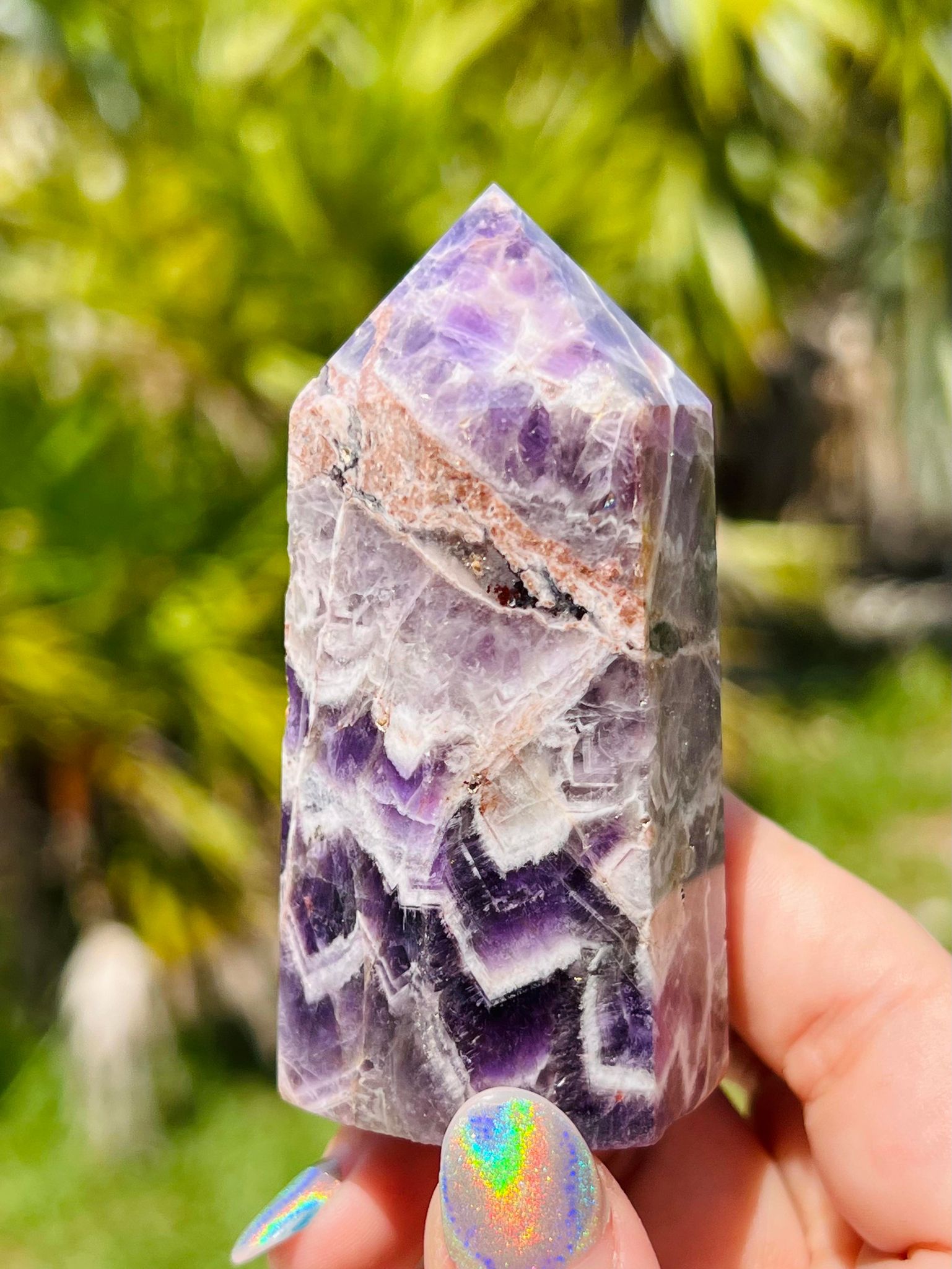 Dream Chevron Amethyst Tower