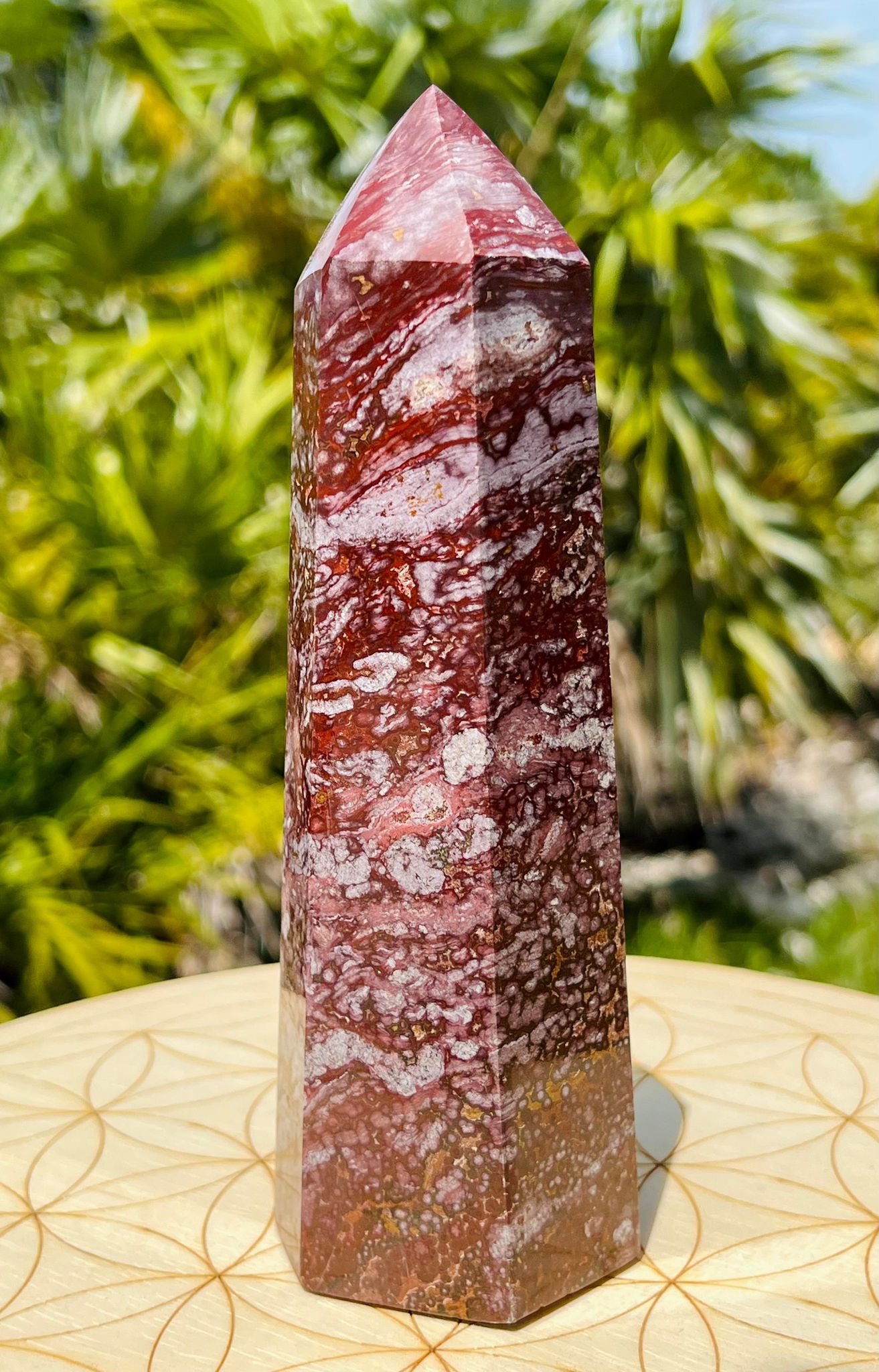 Purple Ocean Jasper Tower (XL)