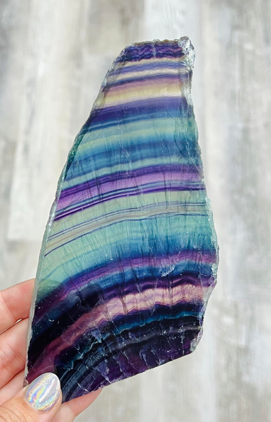 Rainbow Fluorite Slab