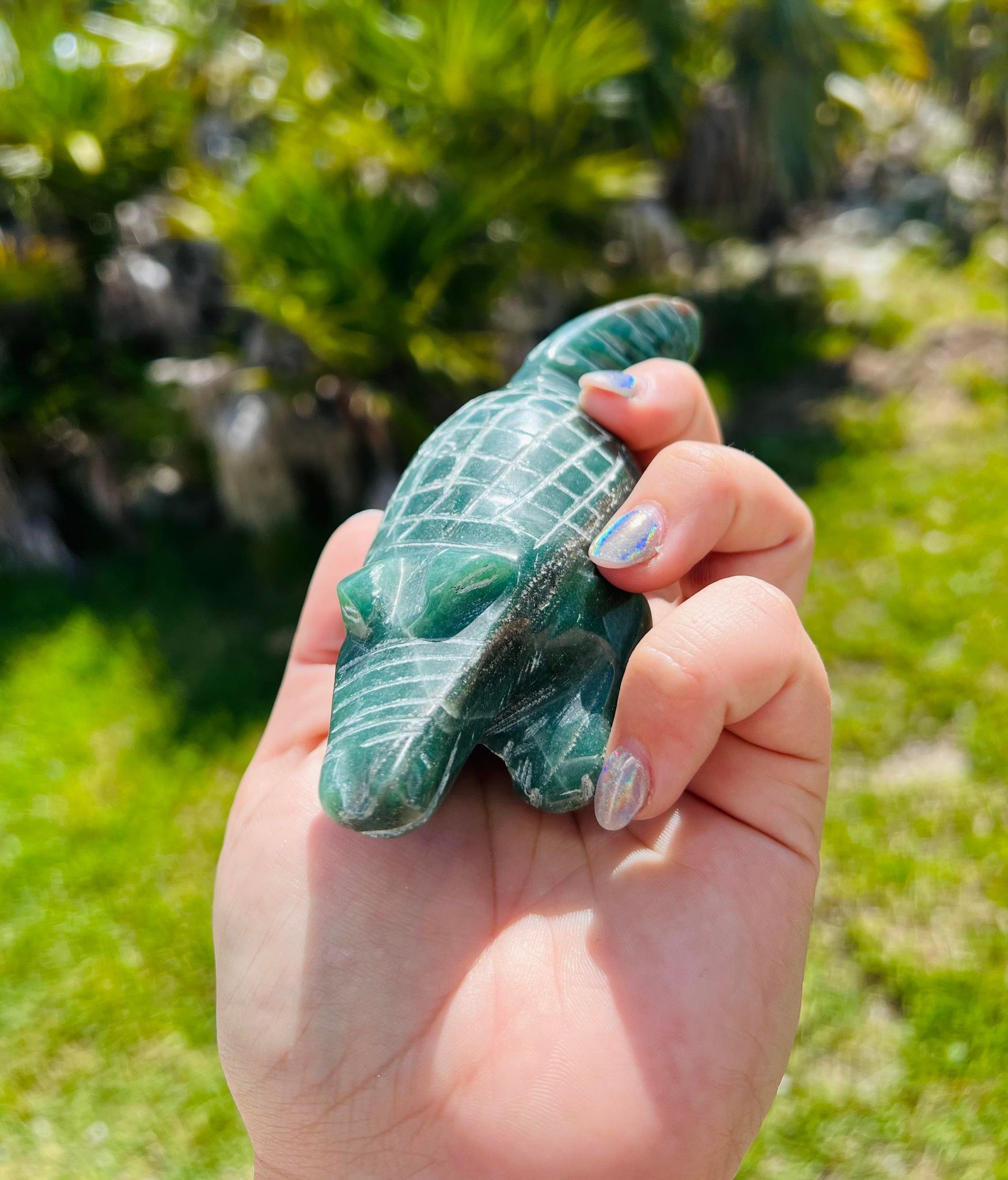 Green Jade Alligator