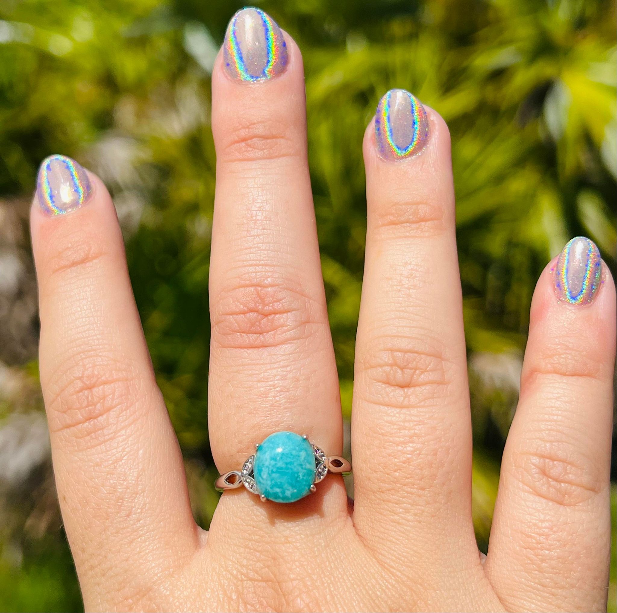 Brazilian Amazonite Adjustable Ring