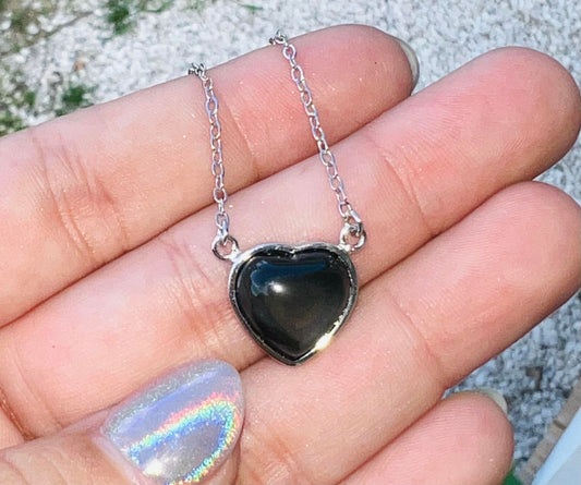 Rainbow Obsidian Necklace