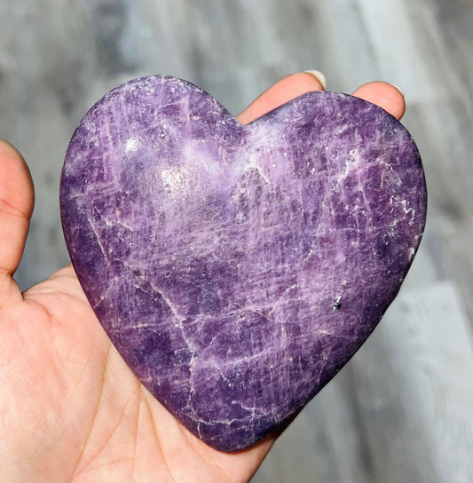 Lepidolite Heart (XLarge)