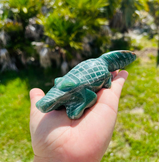 Green Jade Alligator