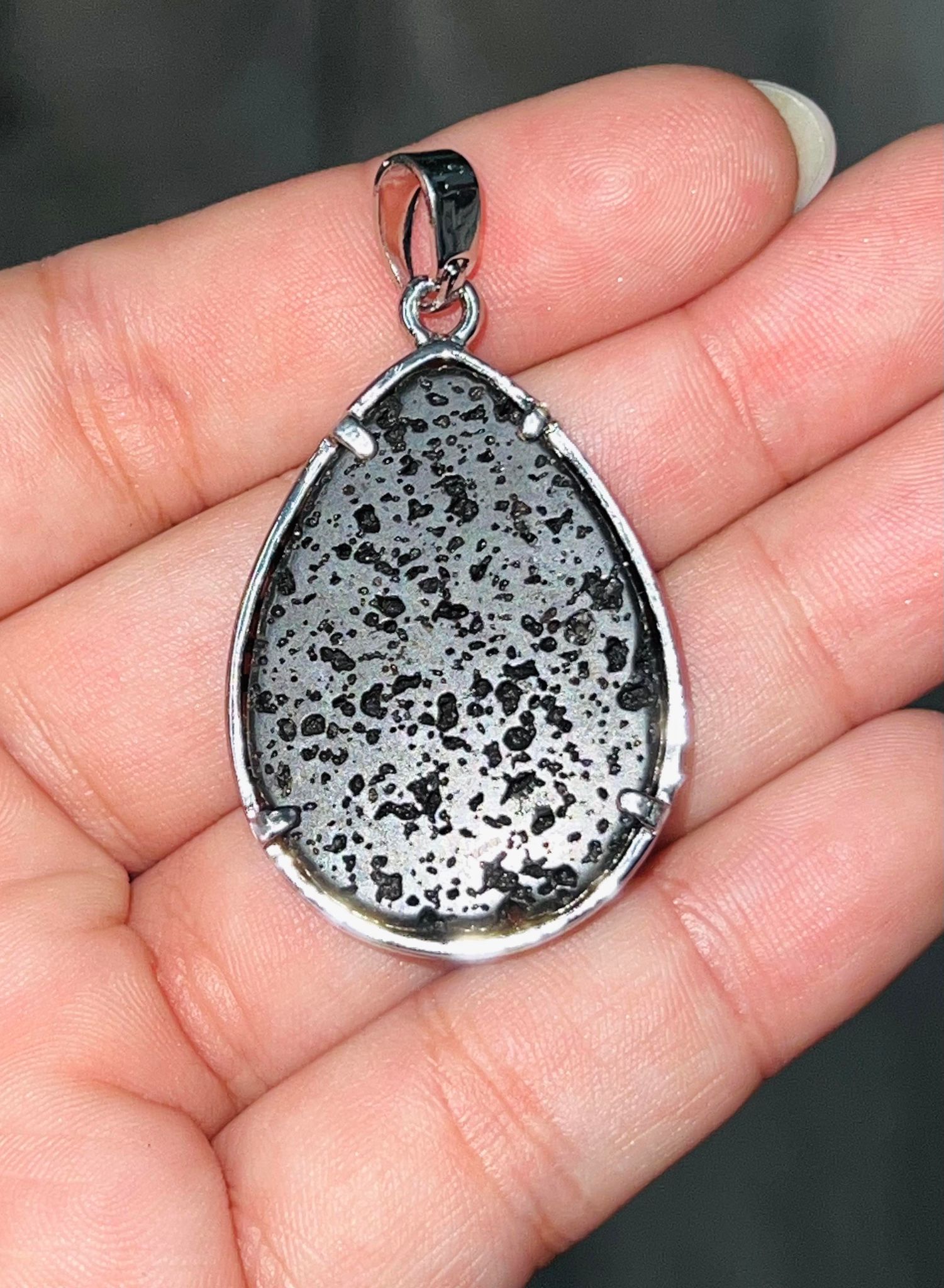 Lava Stone Tree of Life Pendant