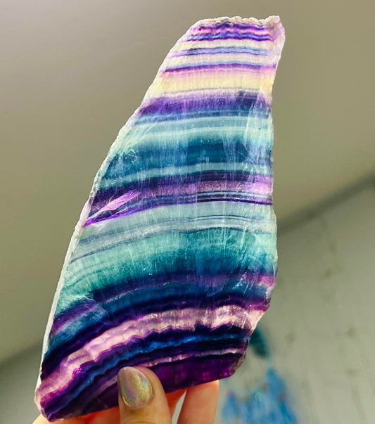 Rainbow Fluorite Slab