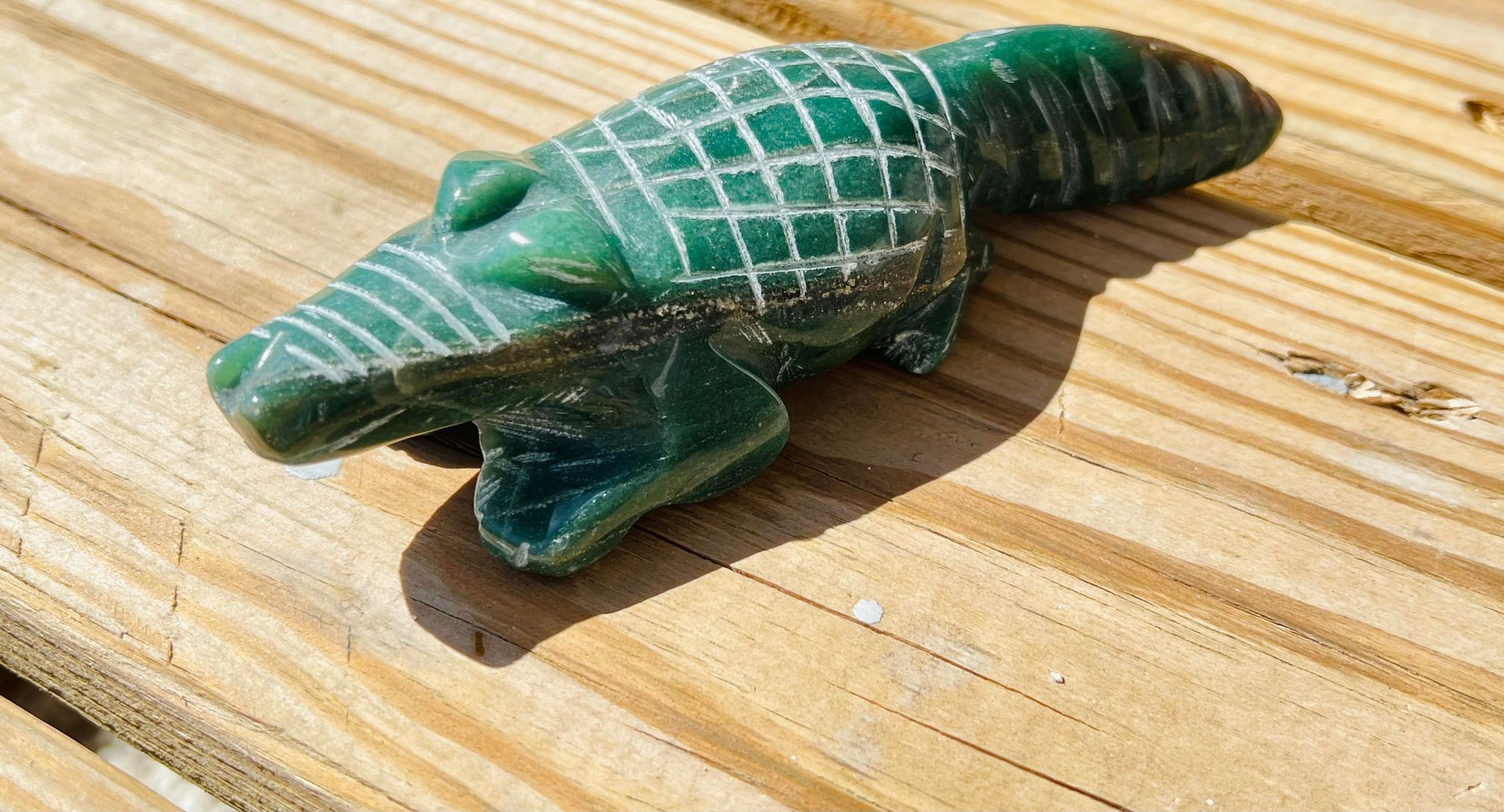 Green Jade Alligator