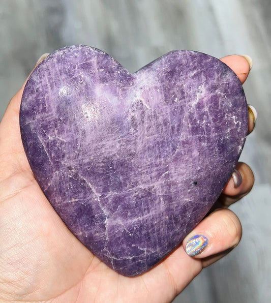 Lepidolite Heart (XLarge)