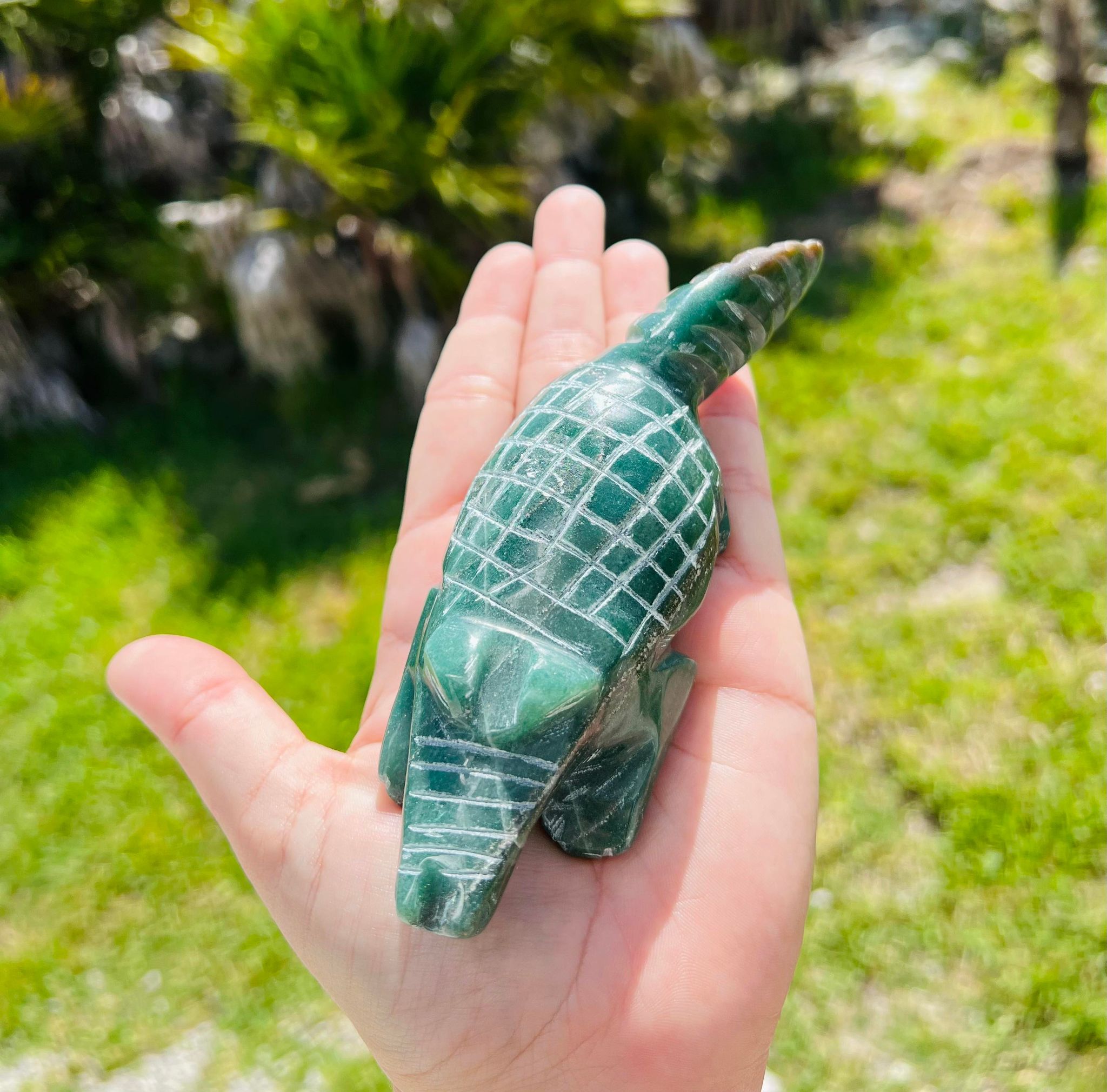 Green Jade Alligator