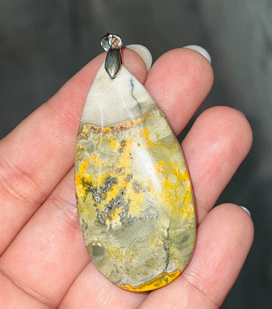 Bumble Bee Jasper Pendant