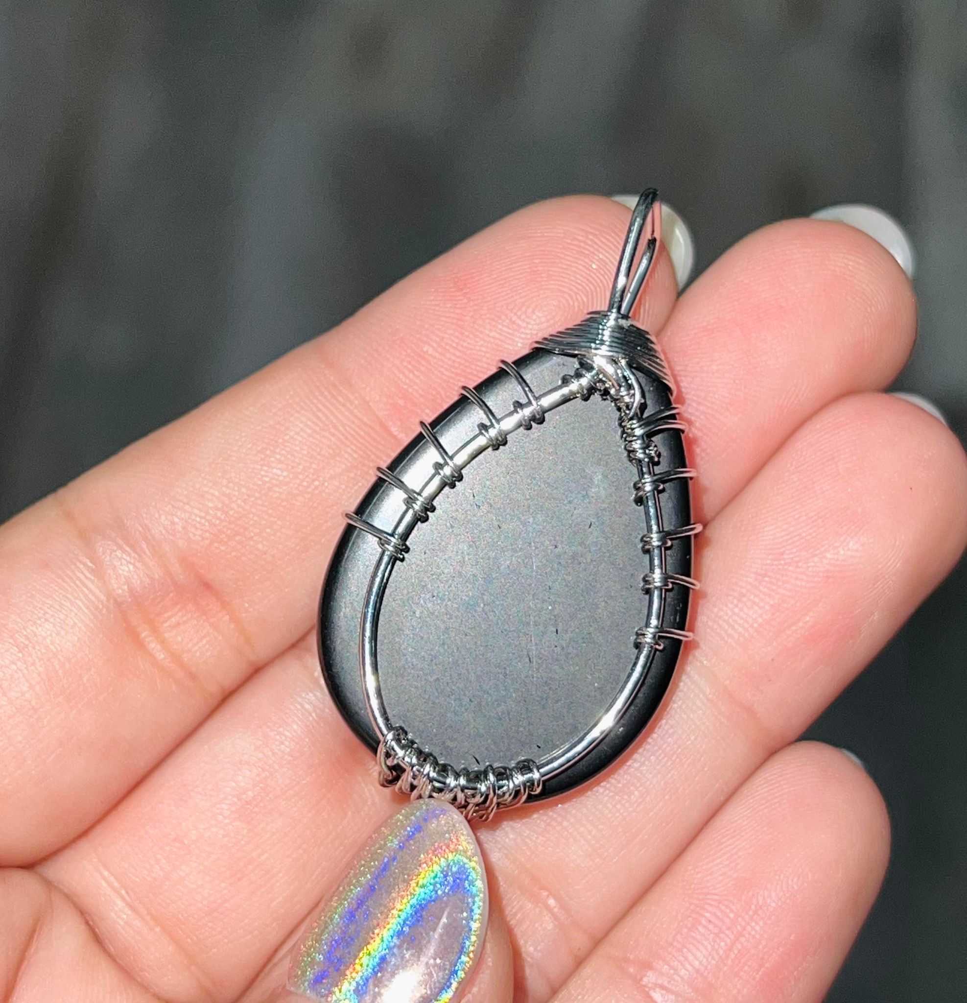 Obsidian Tree of Life Pendant