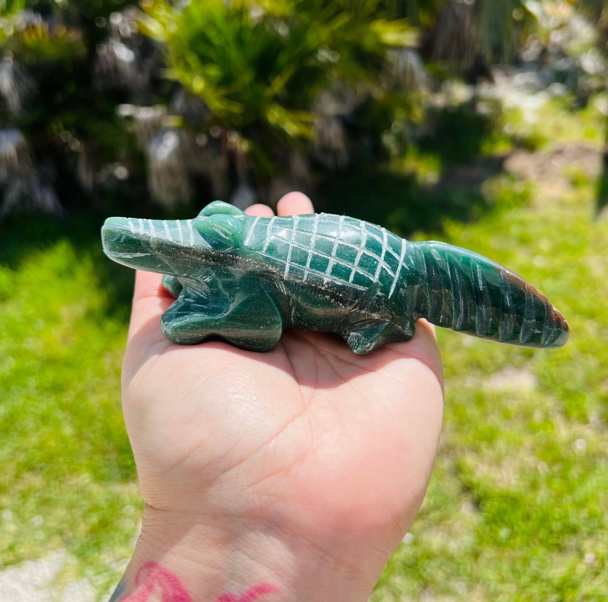 Green Jade Alligator