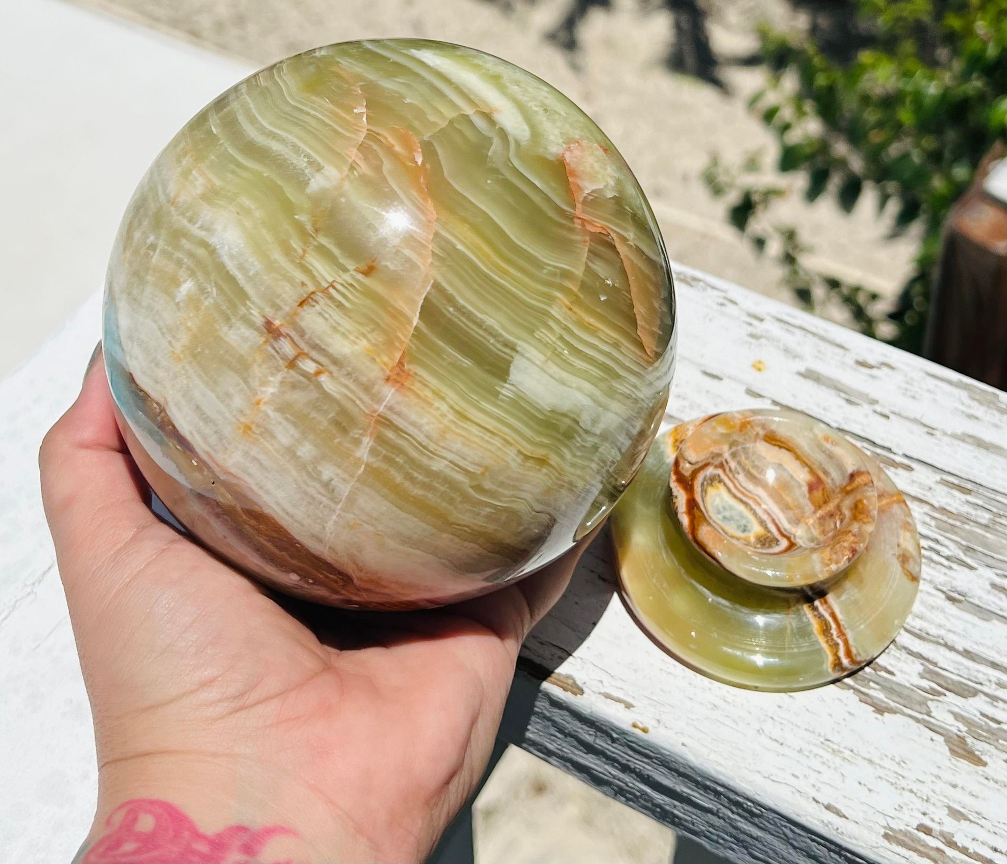 Banded Onyx XXXL Sphere