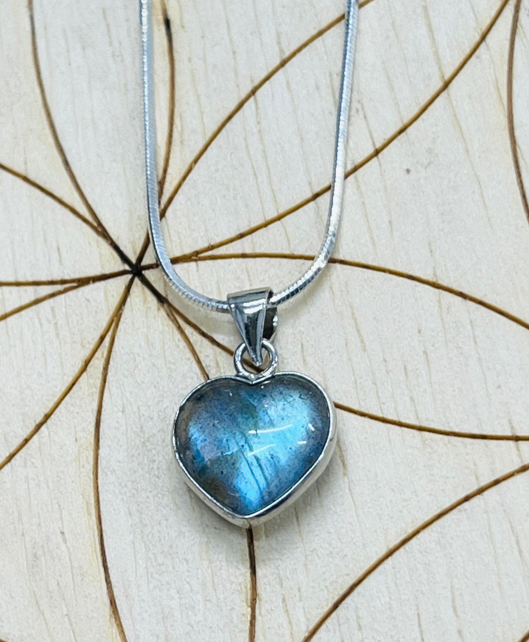 Labradorite Heart Pendant