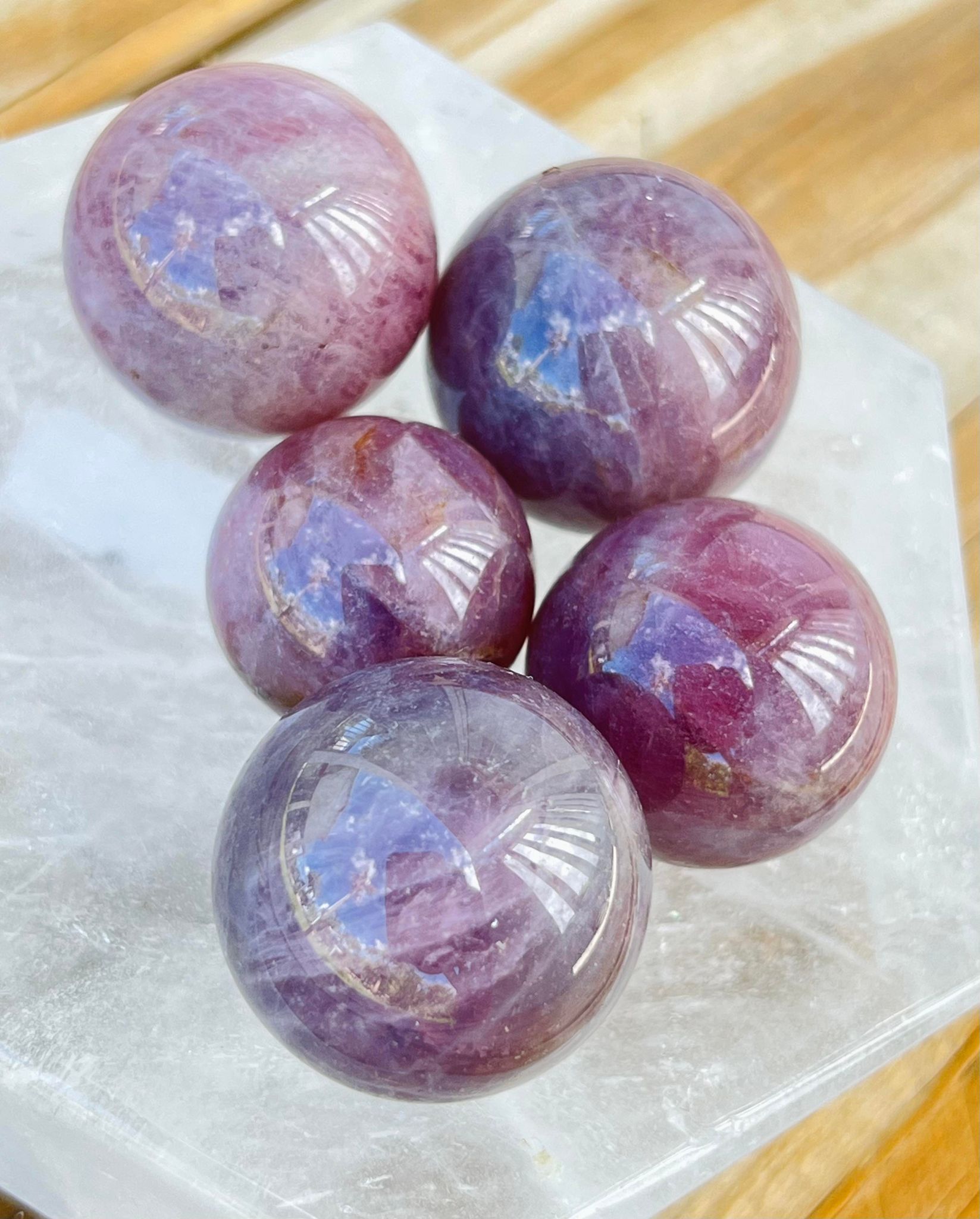 Lavender Rose Quartz Sphere