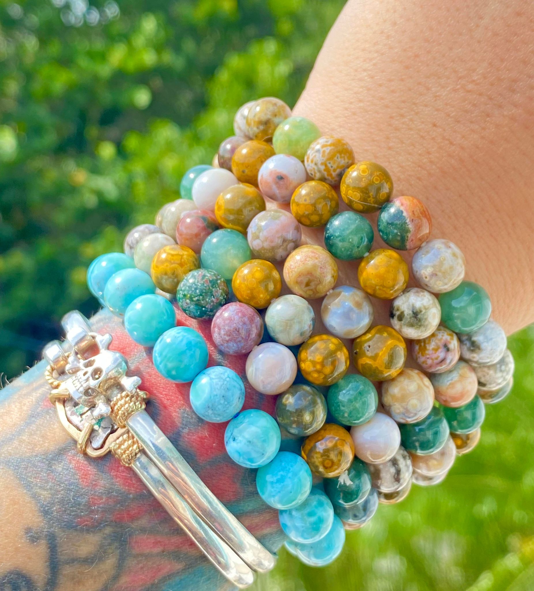 High-Quality Ocean Jasper Bracelet