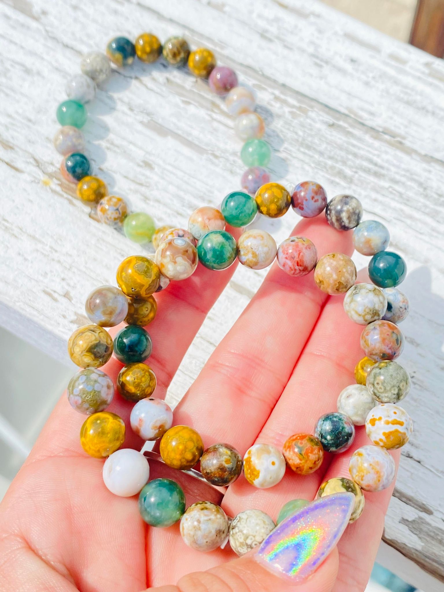 High-Quality Ocean Jasper Bracelet