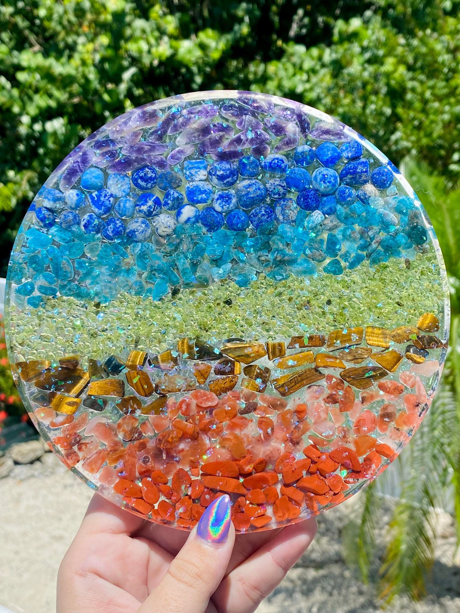 Large Chakra Charging Plate