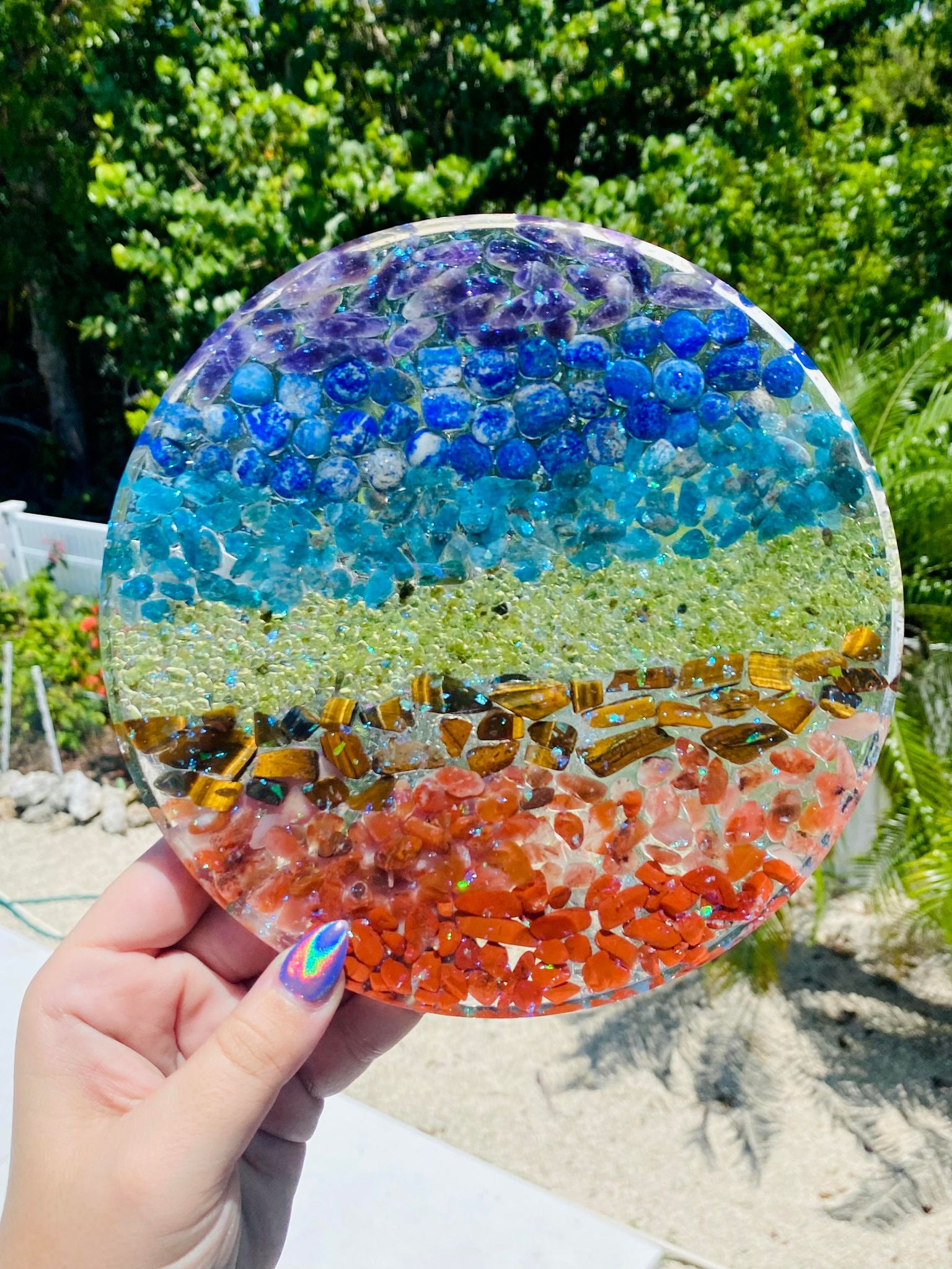 Large Chakra Charging Plate