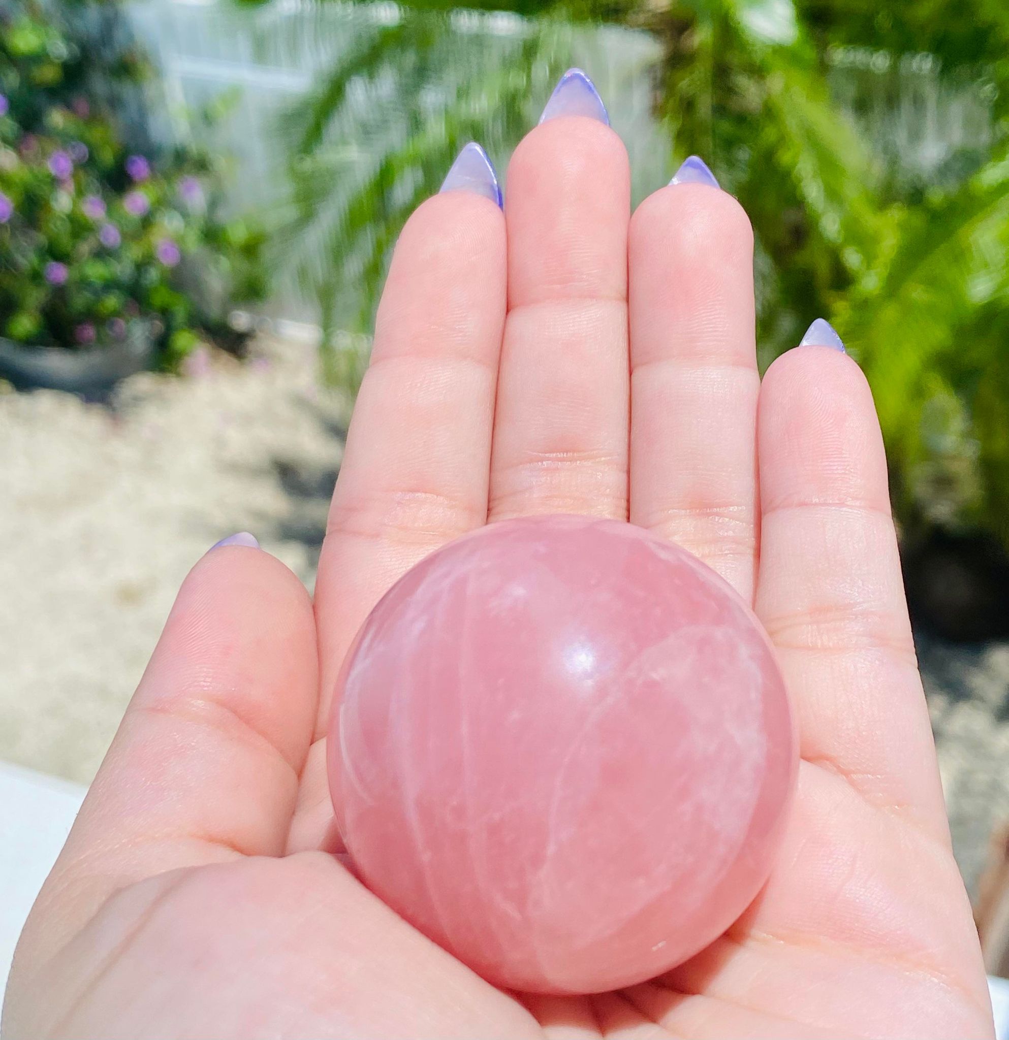 Starlite Rose Quartz Sphere