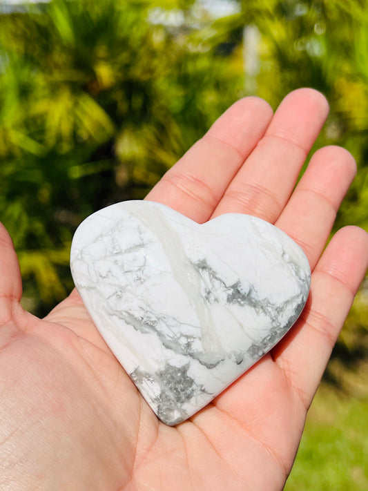 Howlite Heart Large