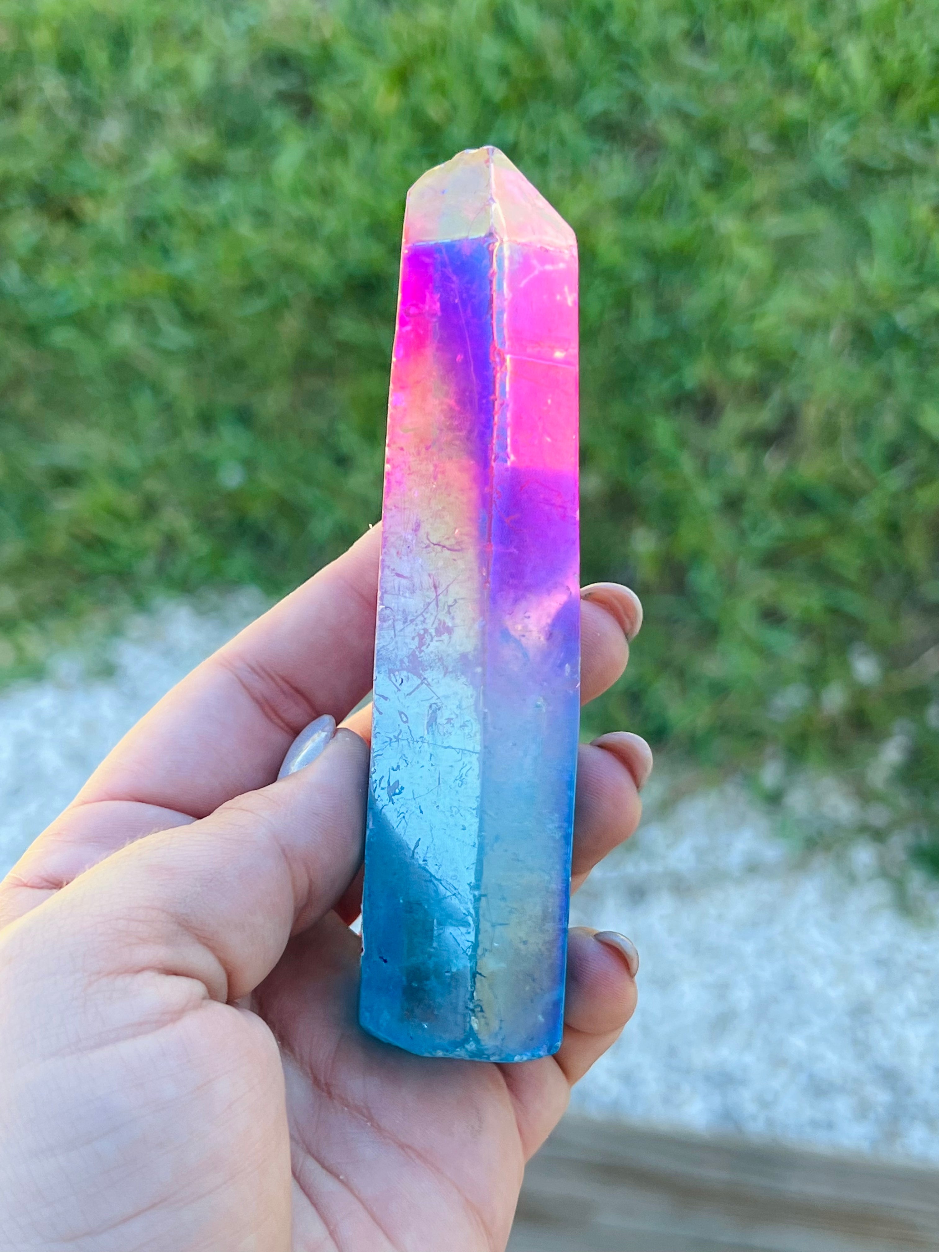 Bi Color Angel Aura Quartz