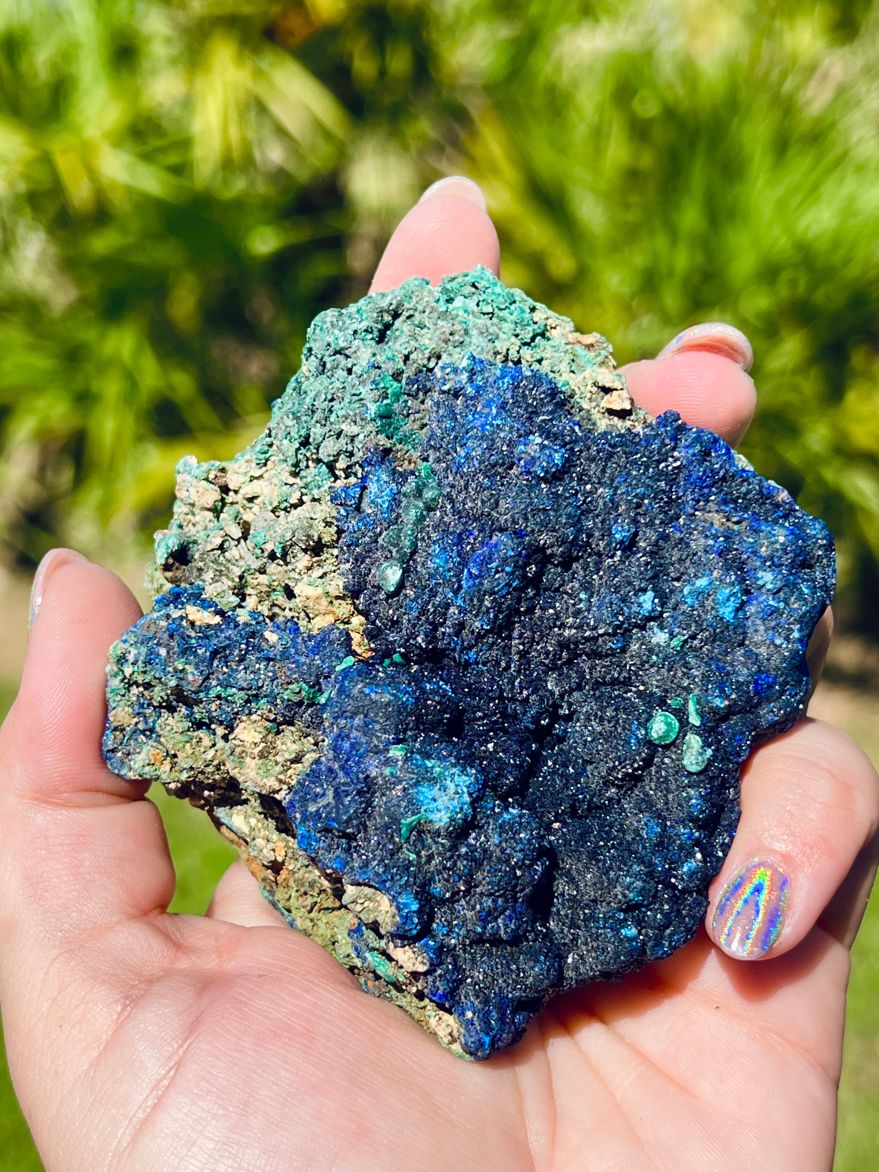 Raw Azurite & Malachite Large