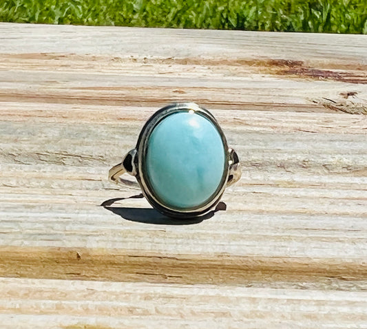 Larimar Sterling Ring