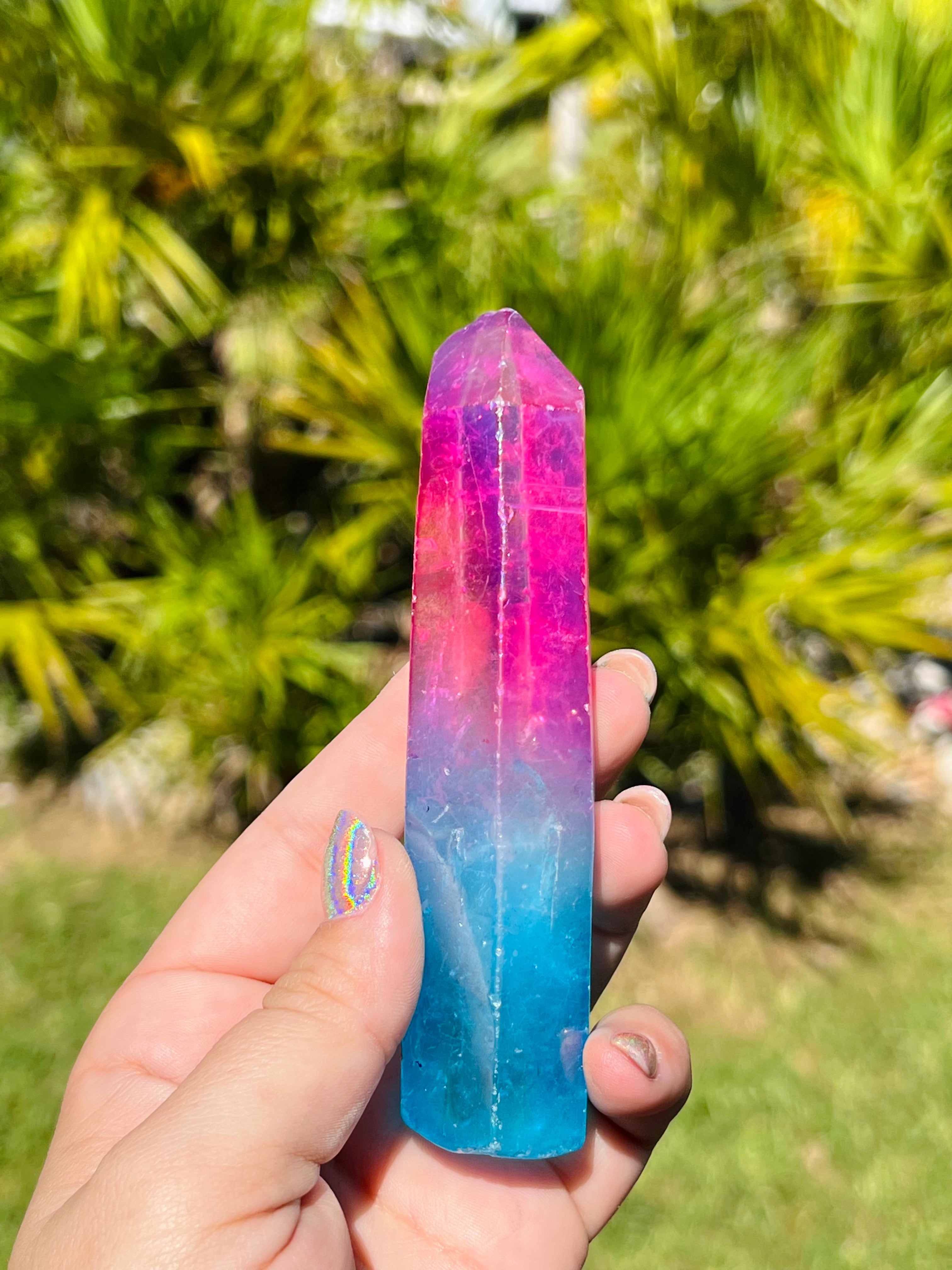 Bi Color Angel Aura Quartz