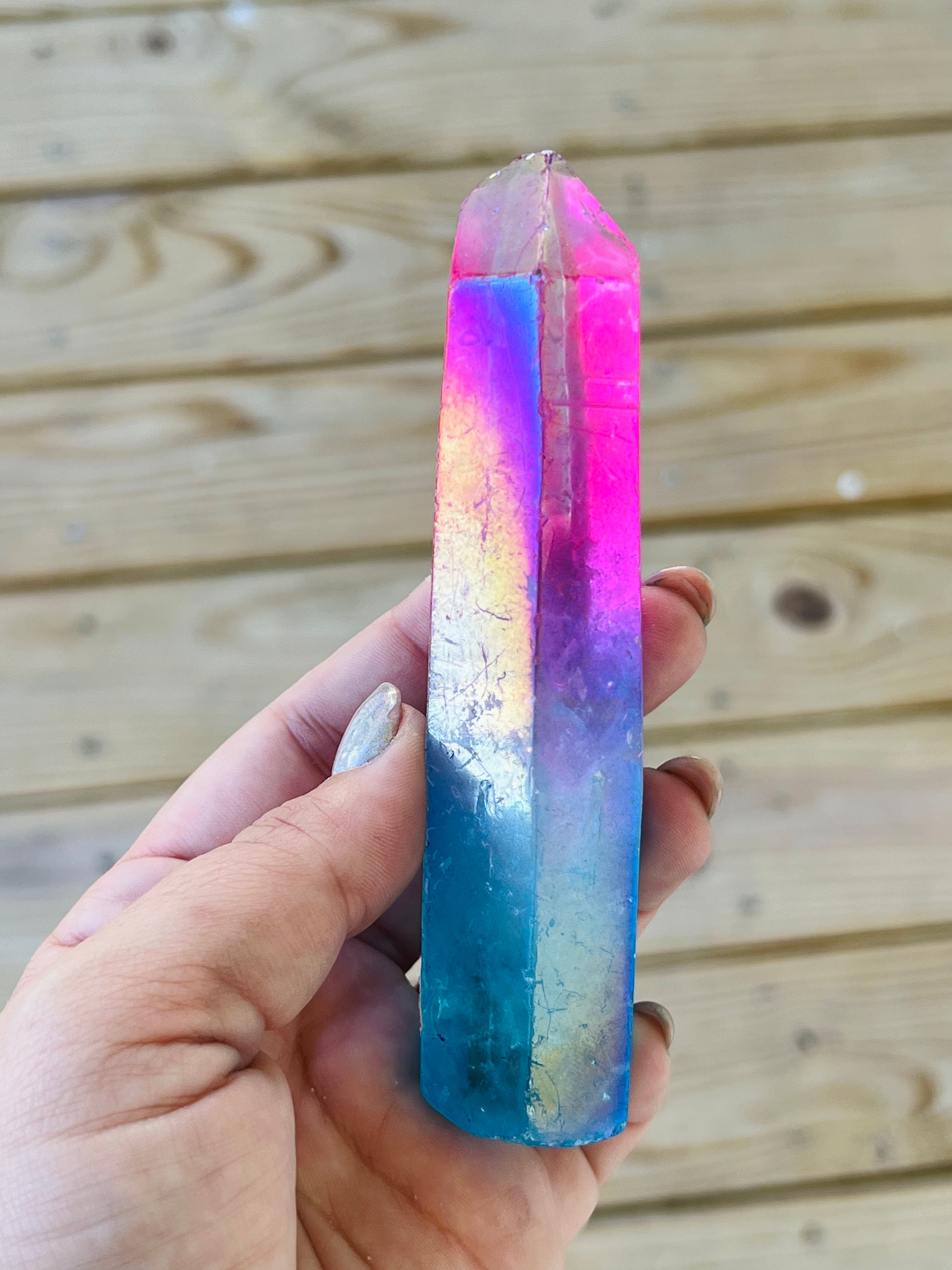 Bi Color Angel Aura Quartz